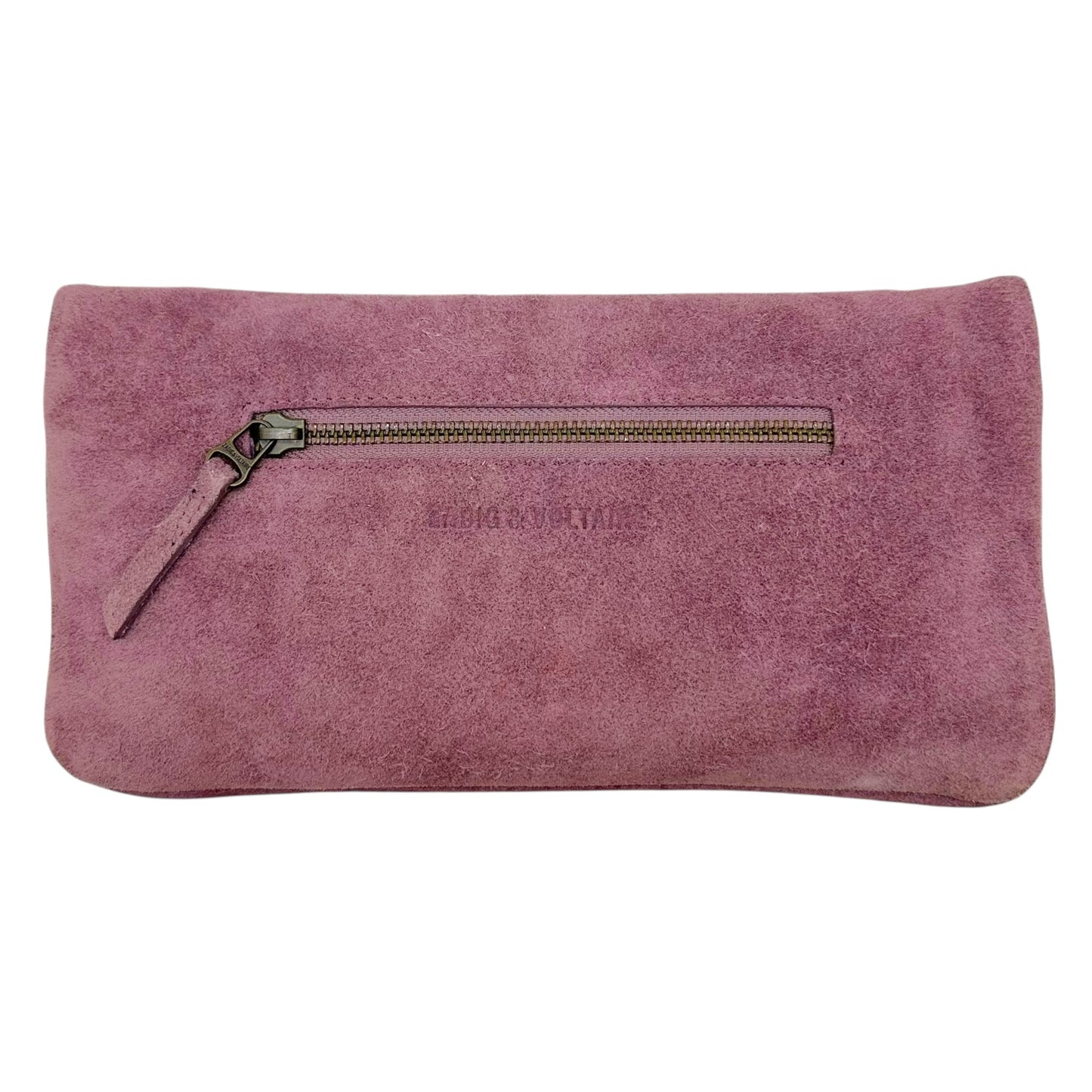 Zadig & Voltaire Purple Suede 2-Way Clutch Bag