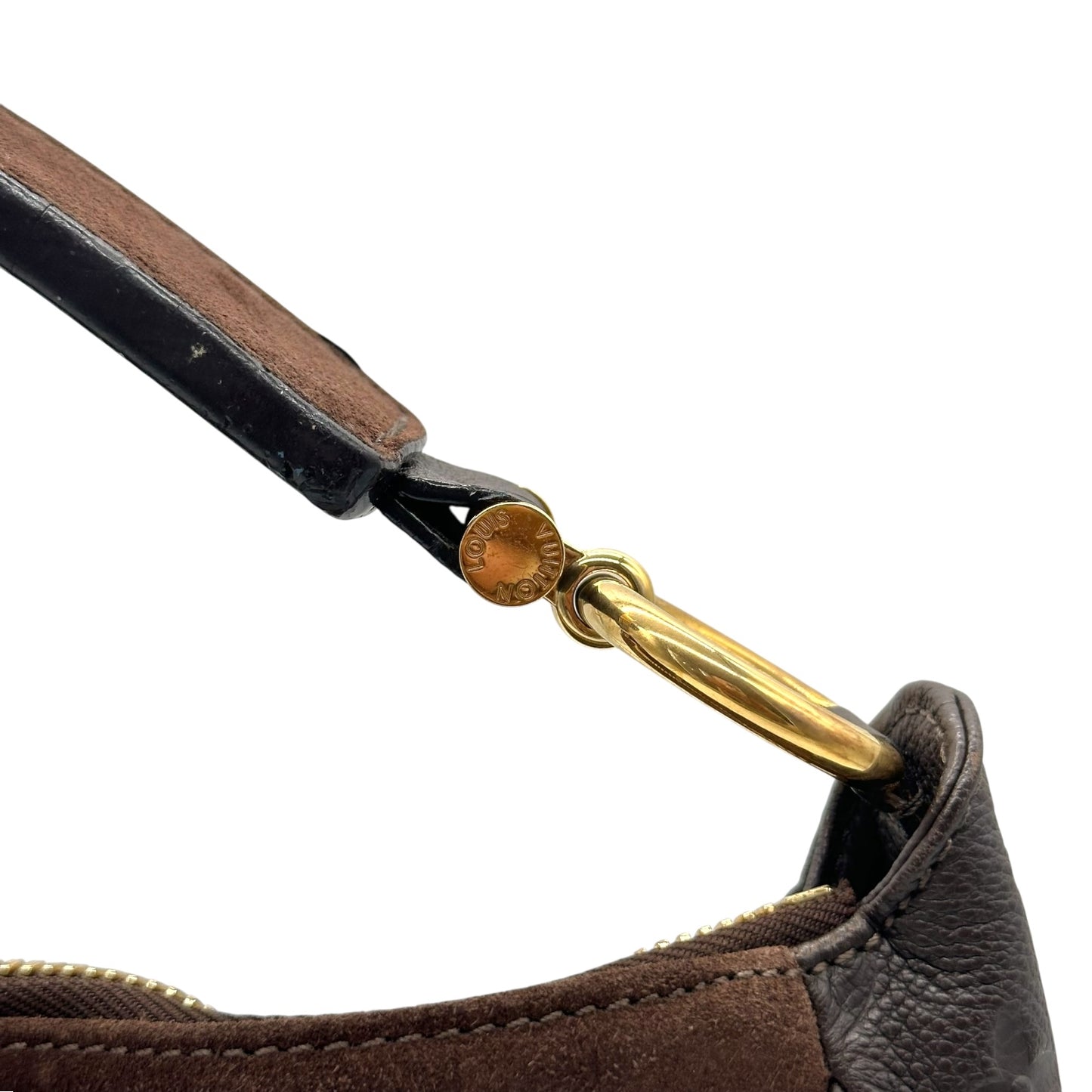 Louis Vuitton Brown Suede Empreinte Audacieuse PM Hobo Bag