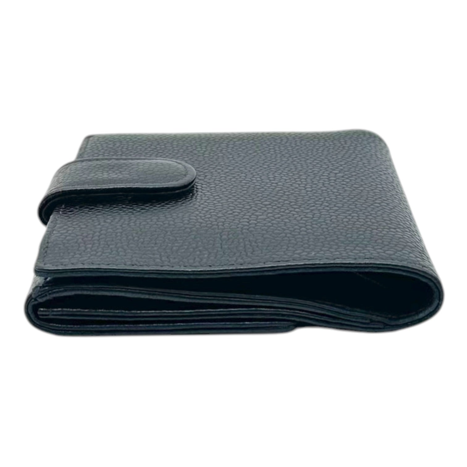 Chanel Black Caviar Bi-Fold Wallet