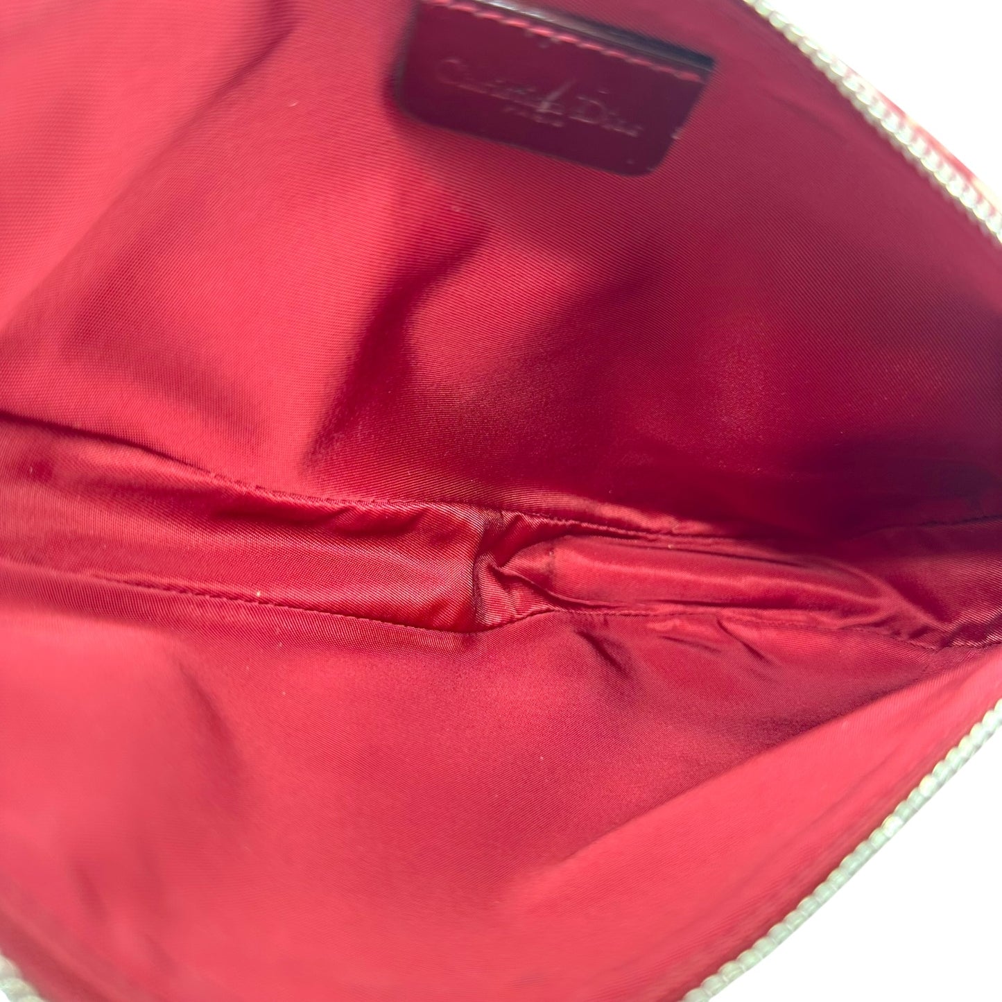 Christian Dior Red Trotter Monogram Mini Saddle Bag