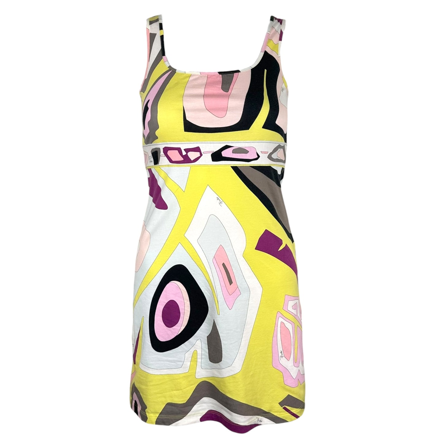 Emilio Pucci Mini Dress Bright Green Purple Print