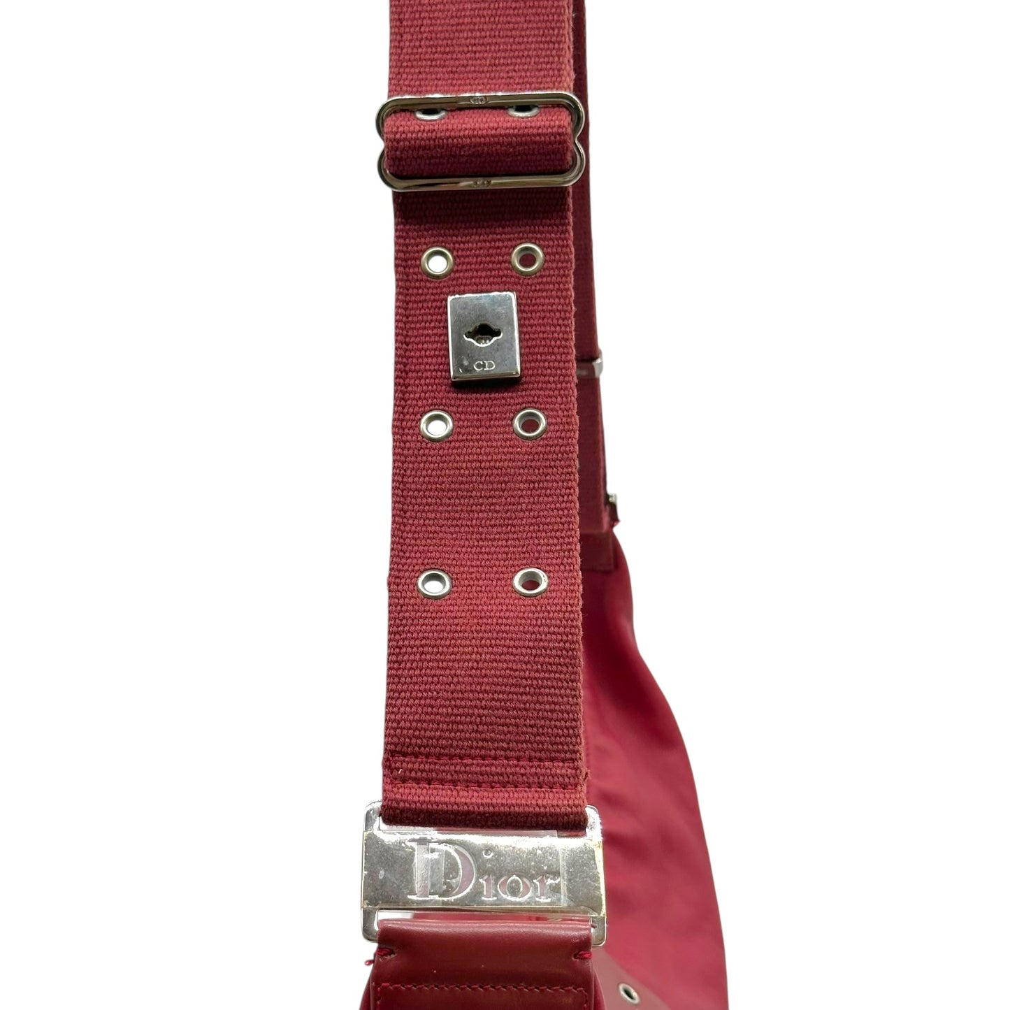 Christian Dior Burgundy Leather Street Chic Satchel Bag