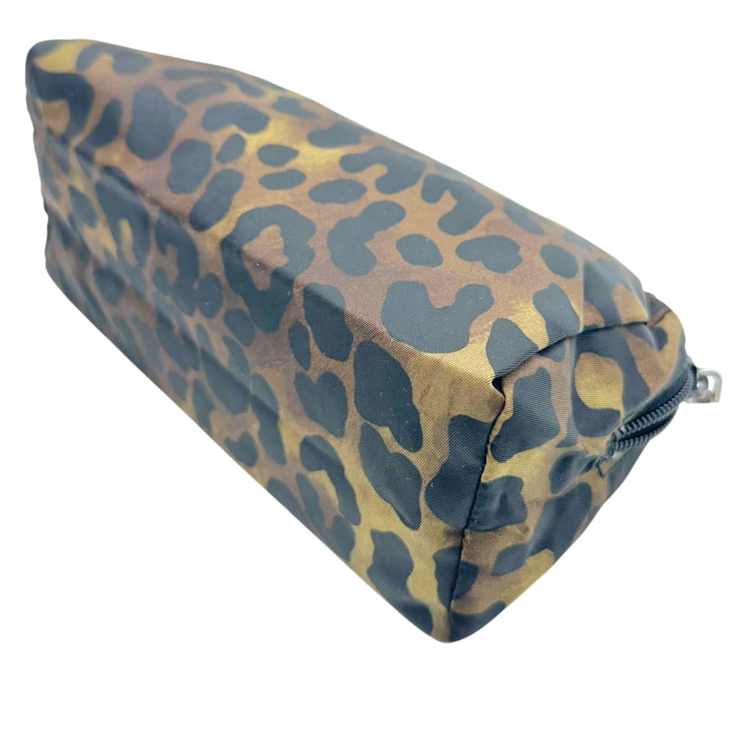 Prada Leopard Print Nylon Cosmetic Bag