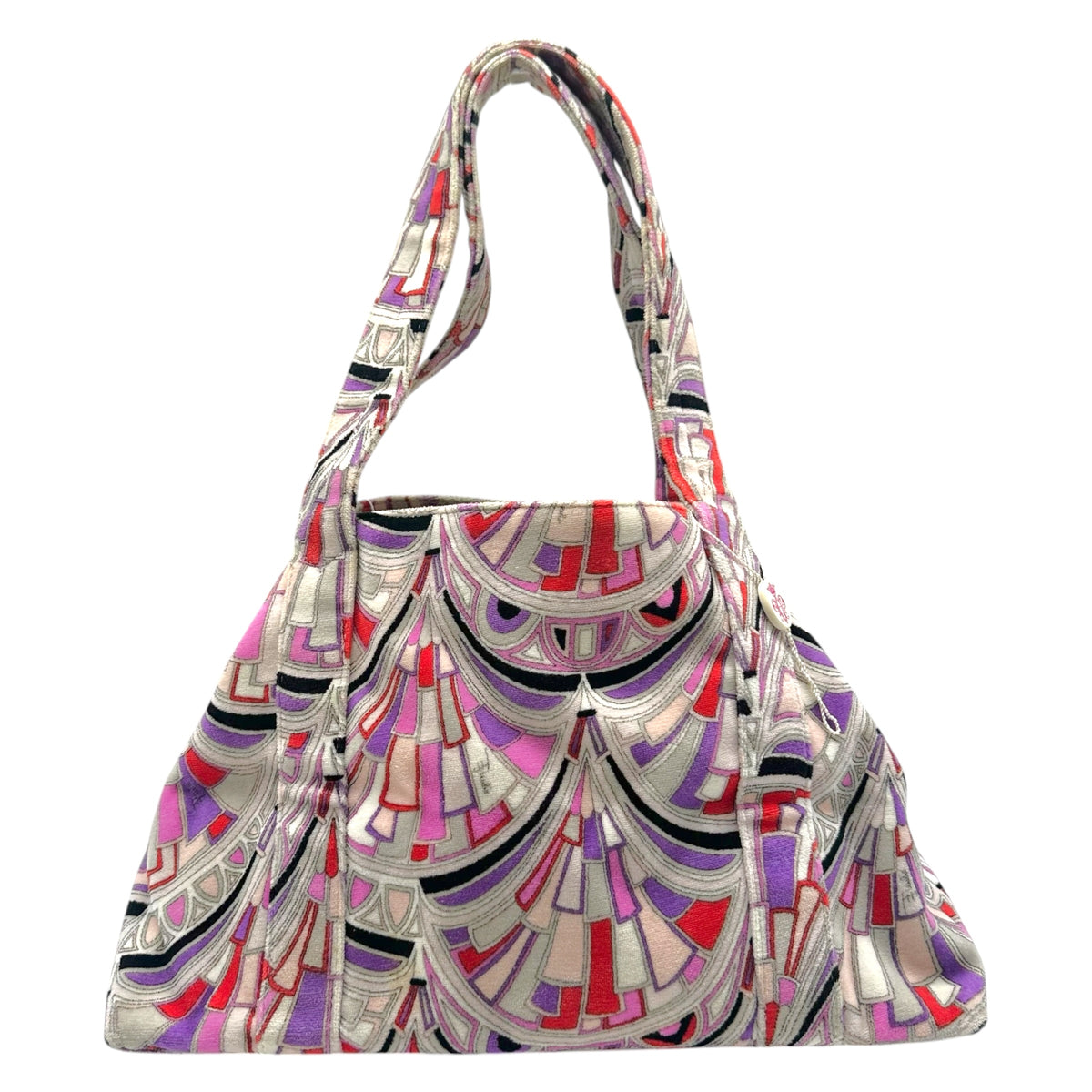 Emilio Pucci Pink & Purple Printed Loop Terry Tote Bag