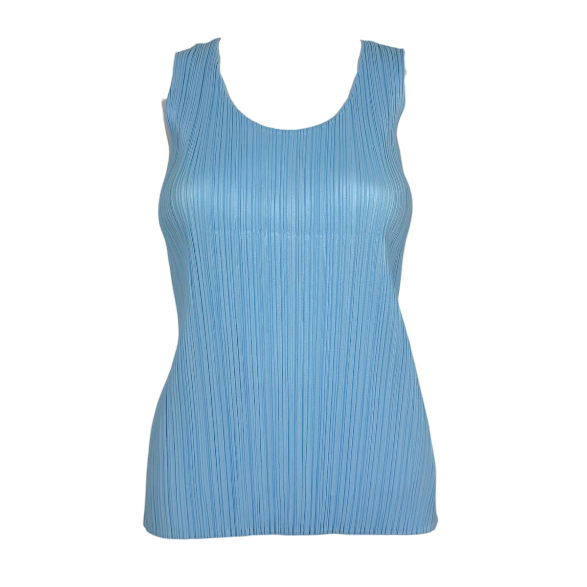 Issey Miyake Pleats Please Light Blue Pleated Tank Sz 4