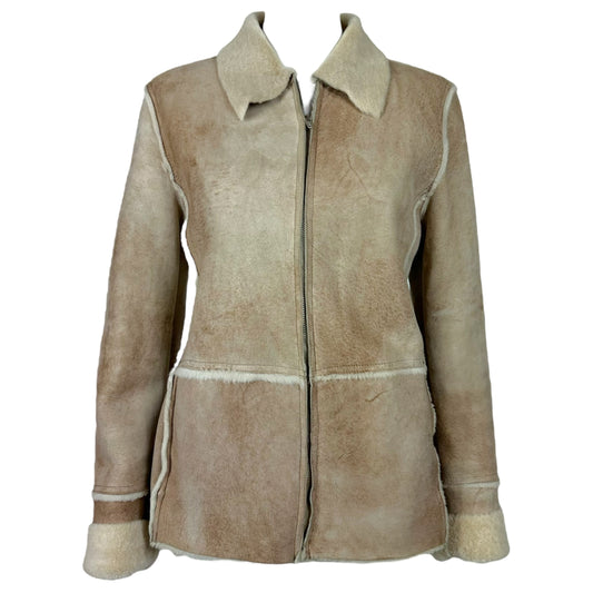 D&G Dolce & Gabbana Tan Shearling Jacket