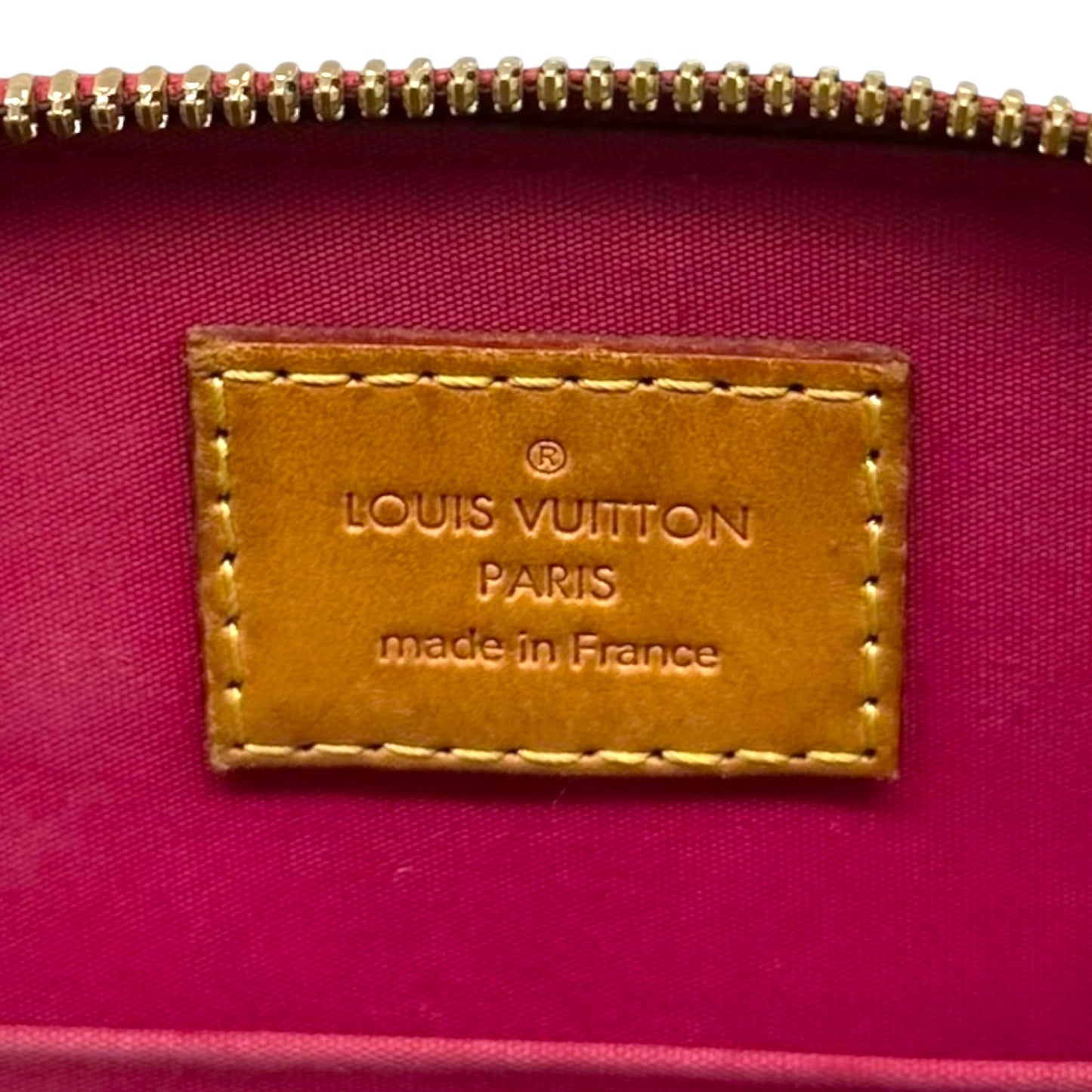 Louis Vuitton Red Vernis Alma BB 2-Way Bag