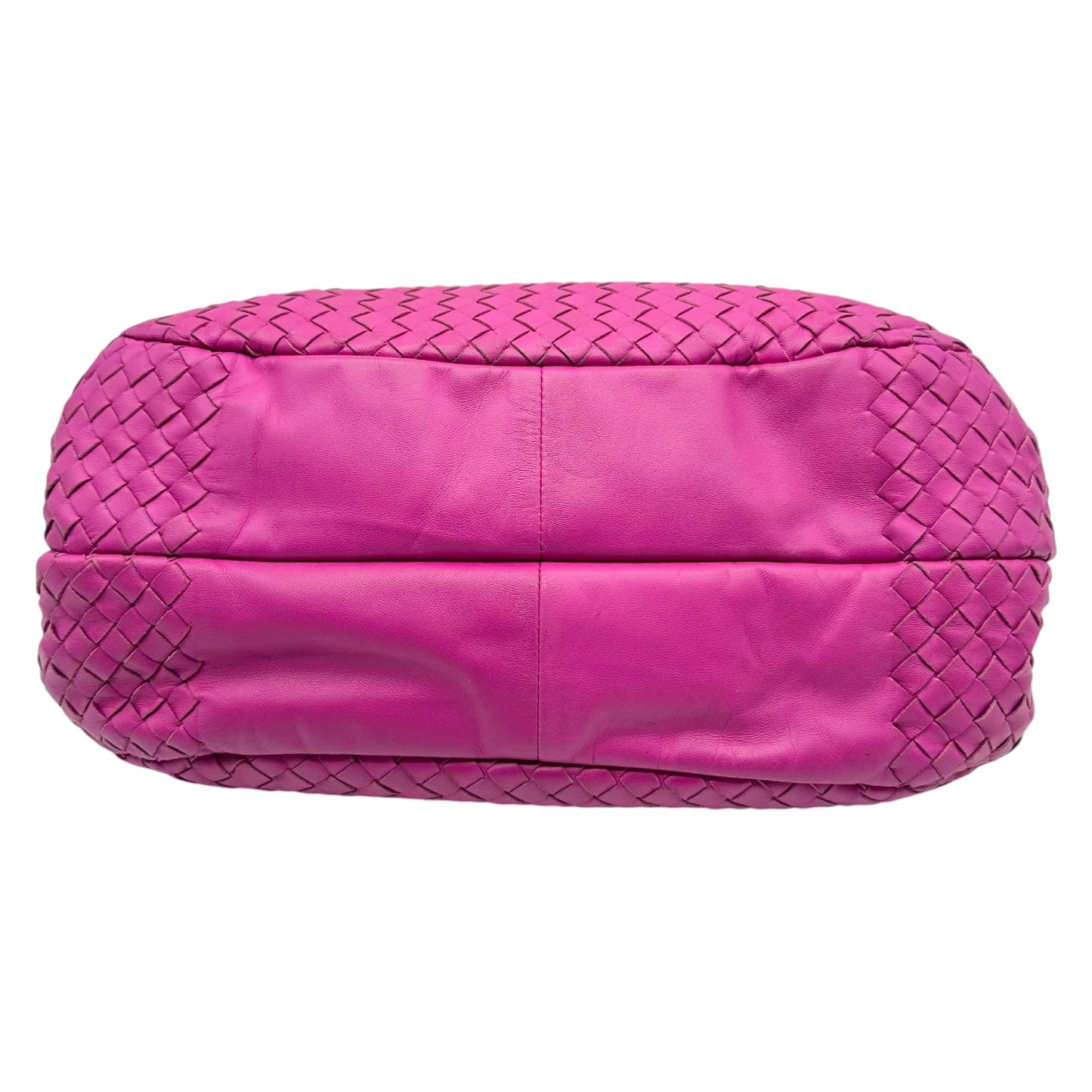 Bottega Veneta Purple-Pink Intrecciato Campana Shoulder Hobo Bag