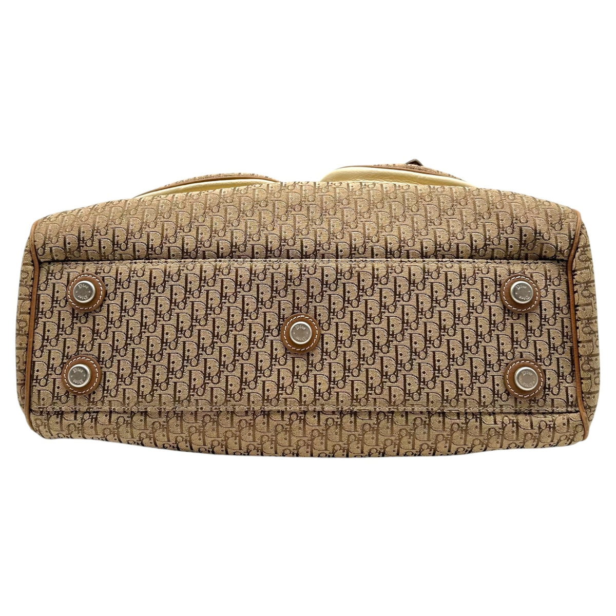 Christian Dior Cargo Pocket Shoulder Bag Tan Trotter Monogram