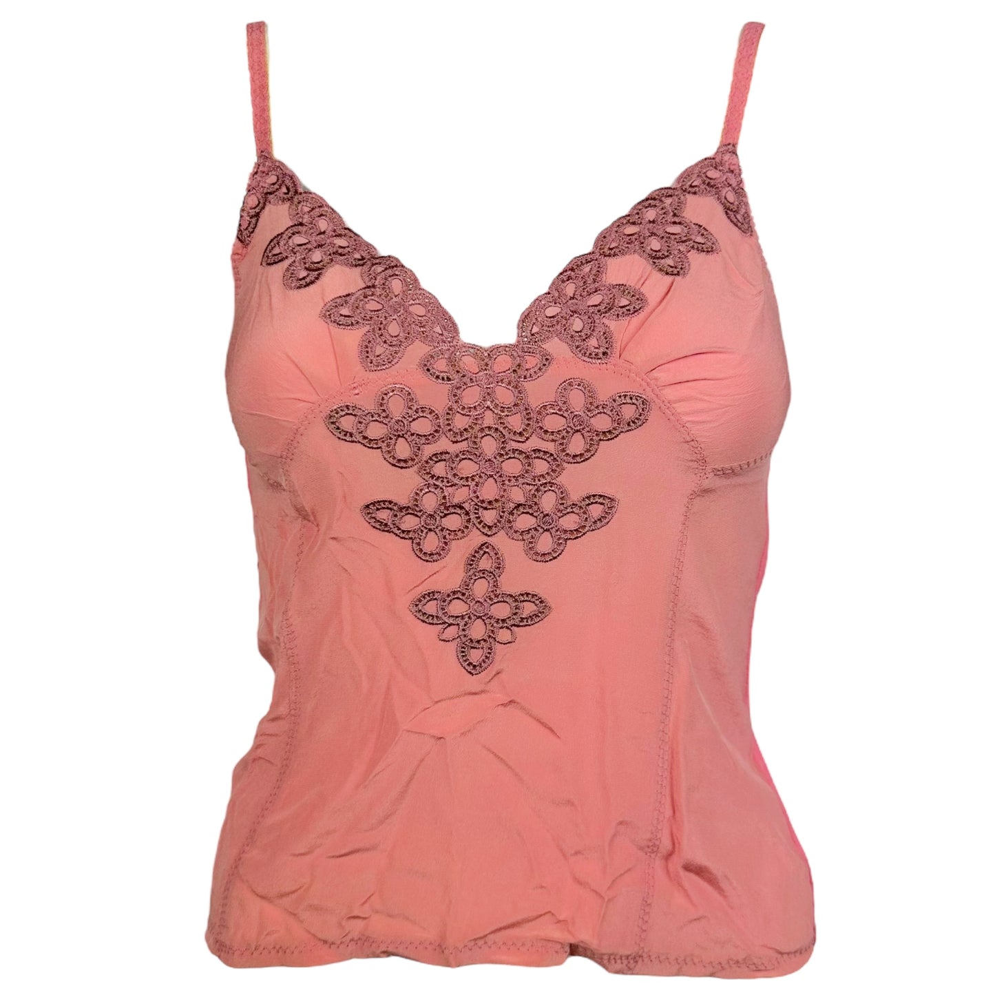 D&G Dolce & Gabbana Pink Embroidered Cami - Outfit Repeater