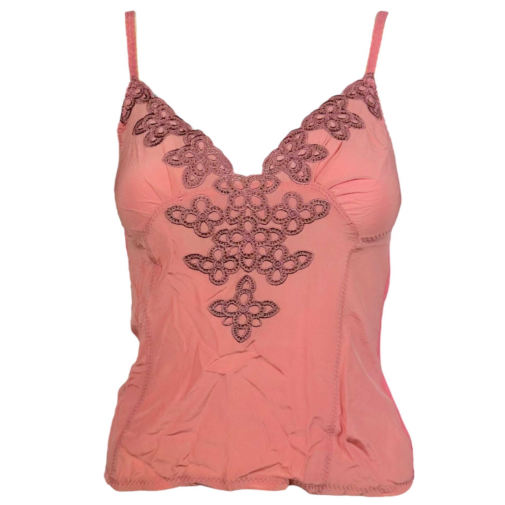 D&G Dolce & Gabbana Pink Embroidered Cami - Outfit Repeater