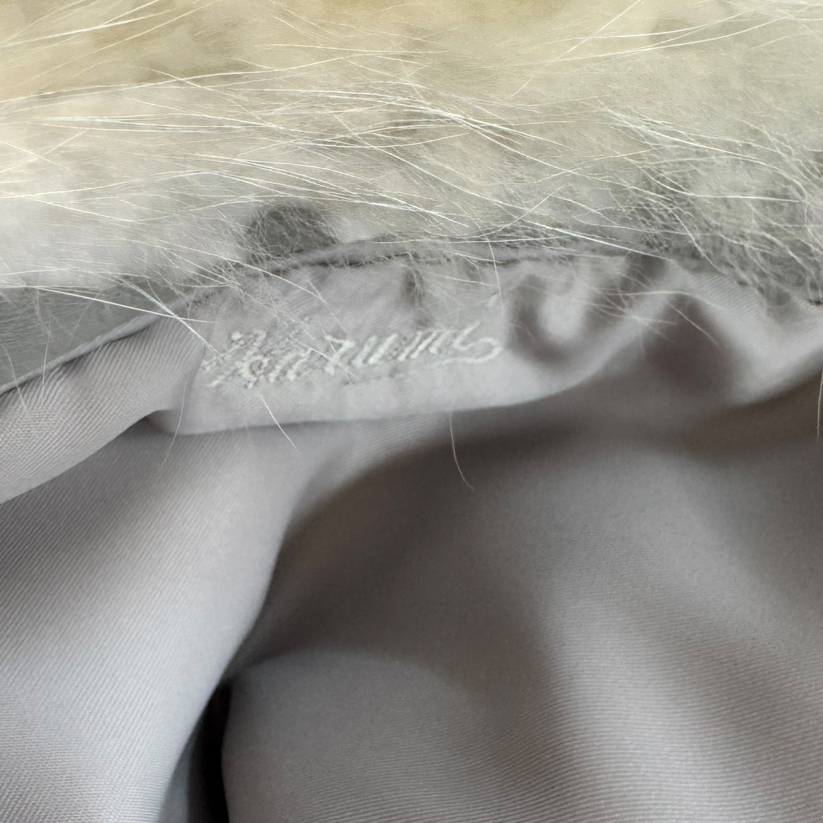 Saga Fox White Striped Fox Fur Coat