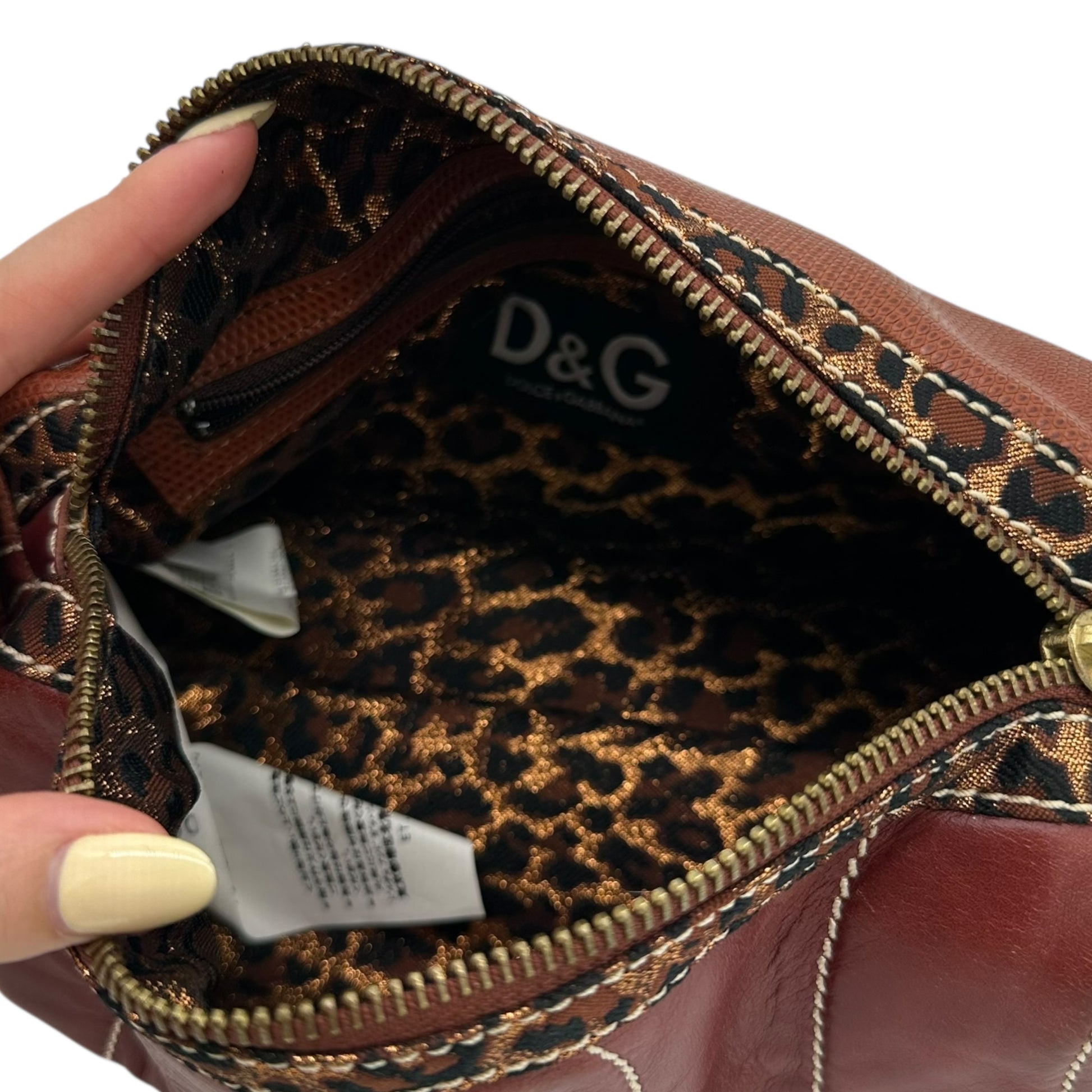 Dolce & Gabbana D&G Burgundy Logo Bag - Outfit Repeater