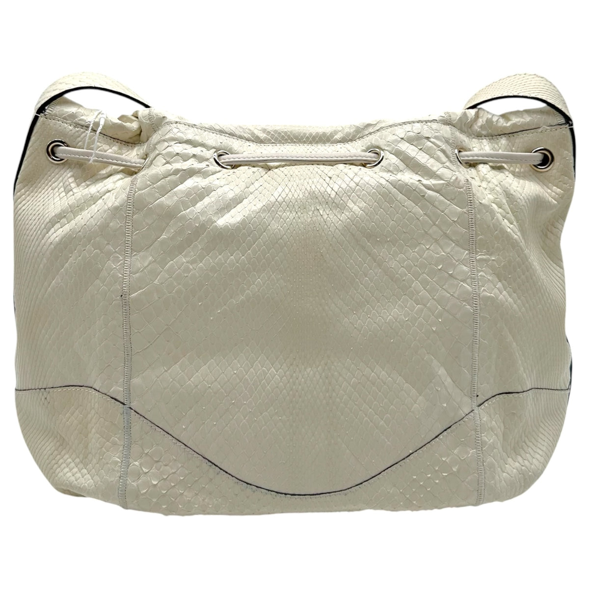Gucci White Python Tattoo Tribeca Messenger Bag