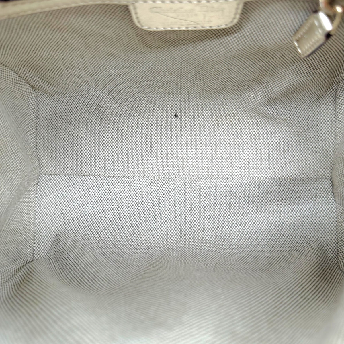 Christian Dior Gold Metallic Trotter Monogram Small Handbag