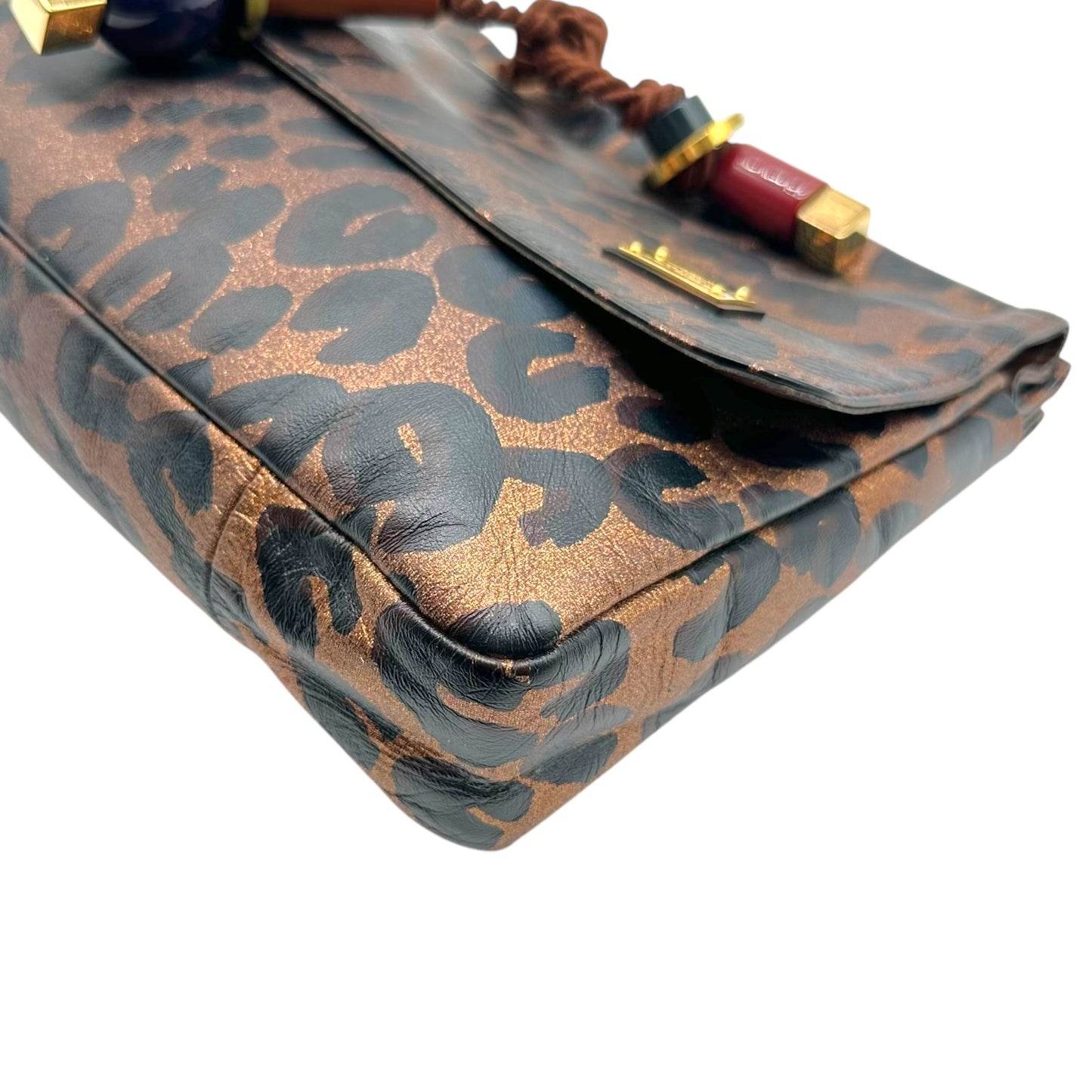 Louis Vuitton S/S 2009 Leopard Print Leather African Queen Clutch Bag