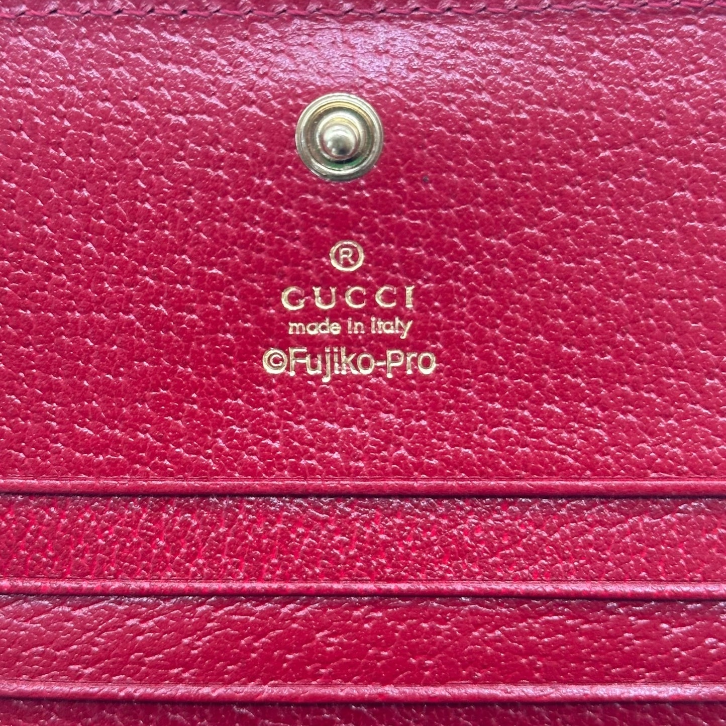 Gucci X Doraemon Fujiko Pro Chinese New Year Compact Wallet