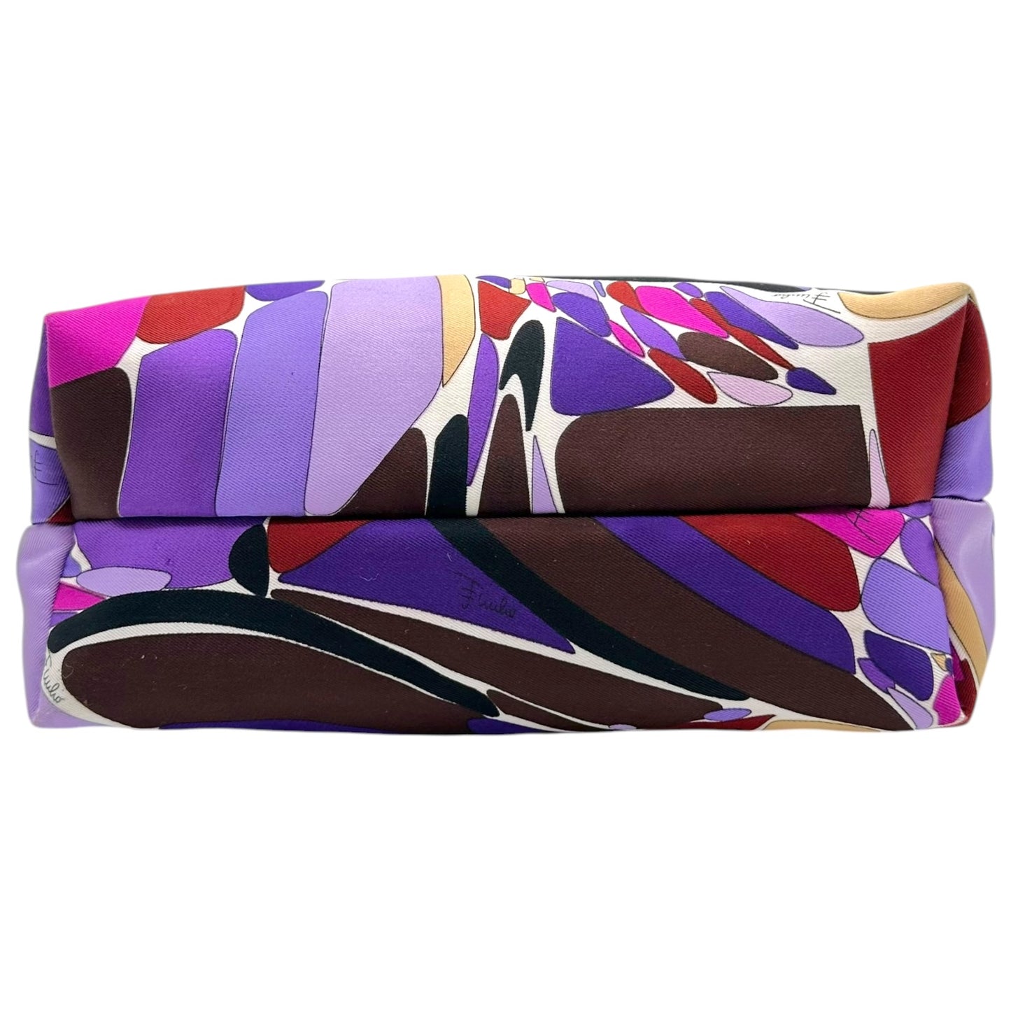 Emilio Pucci Mini Pochette Bag Purple Printed Fabric
