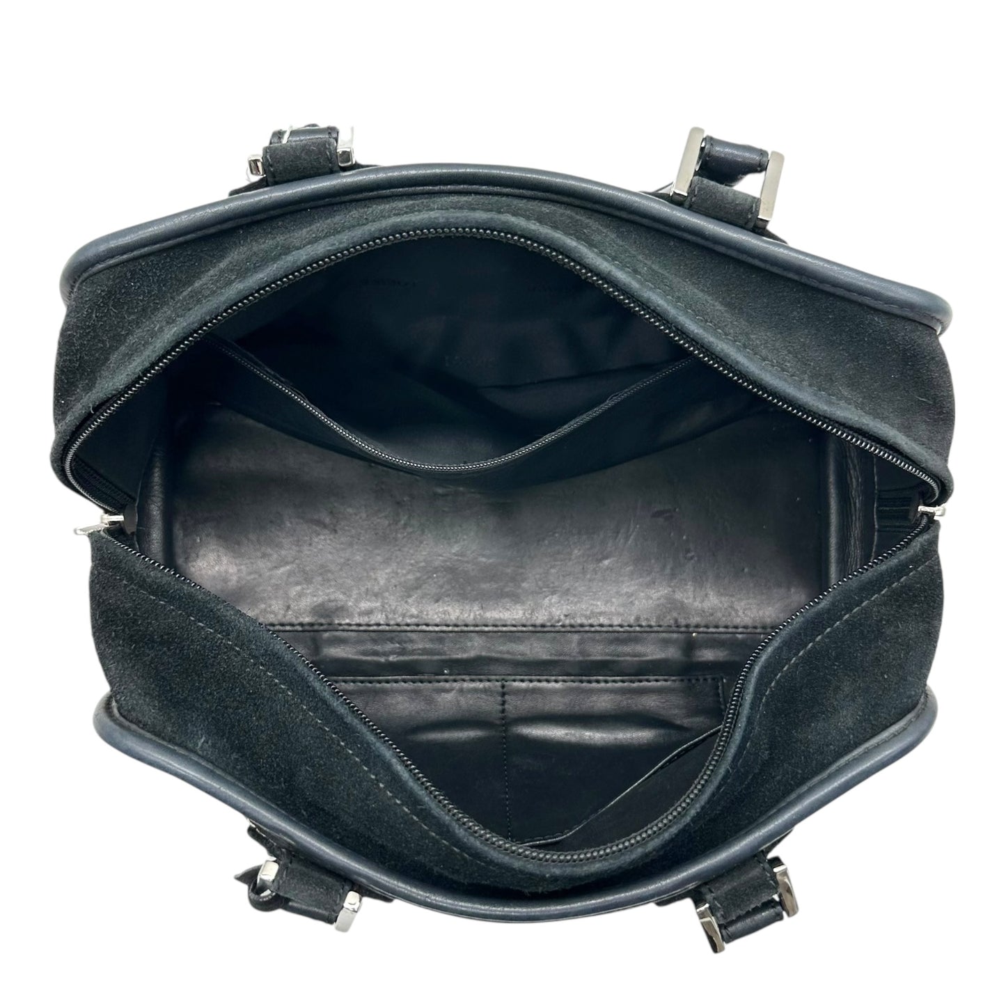 Loewe Black Suede Rhinestone Studded Amazona Bag