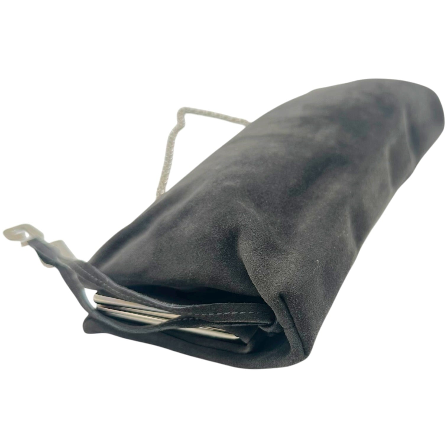 Dolce & Gabbana Gray Suede 2-Way Clutch Bag
