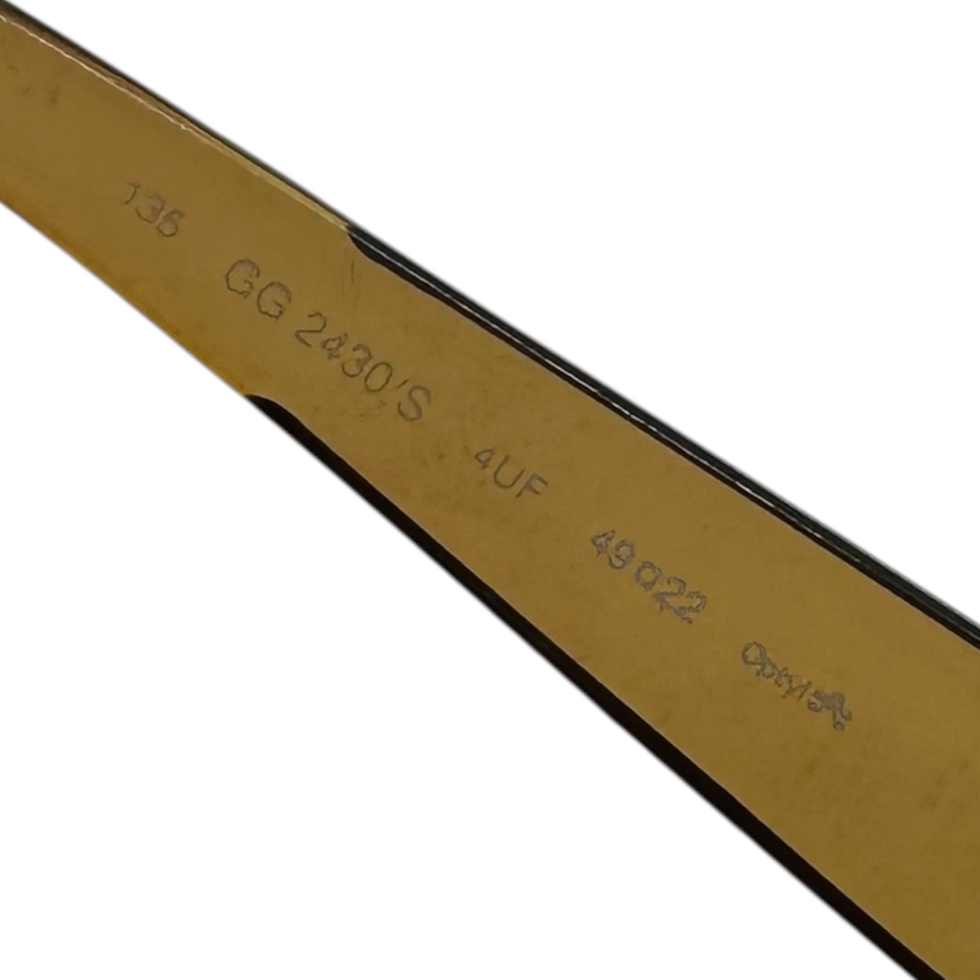 Gucci 90's Brown / Yellow Transparent Oval Sunglasses - Outfit Repeater