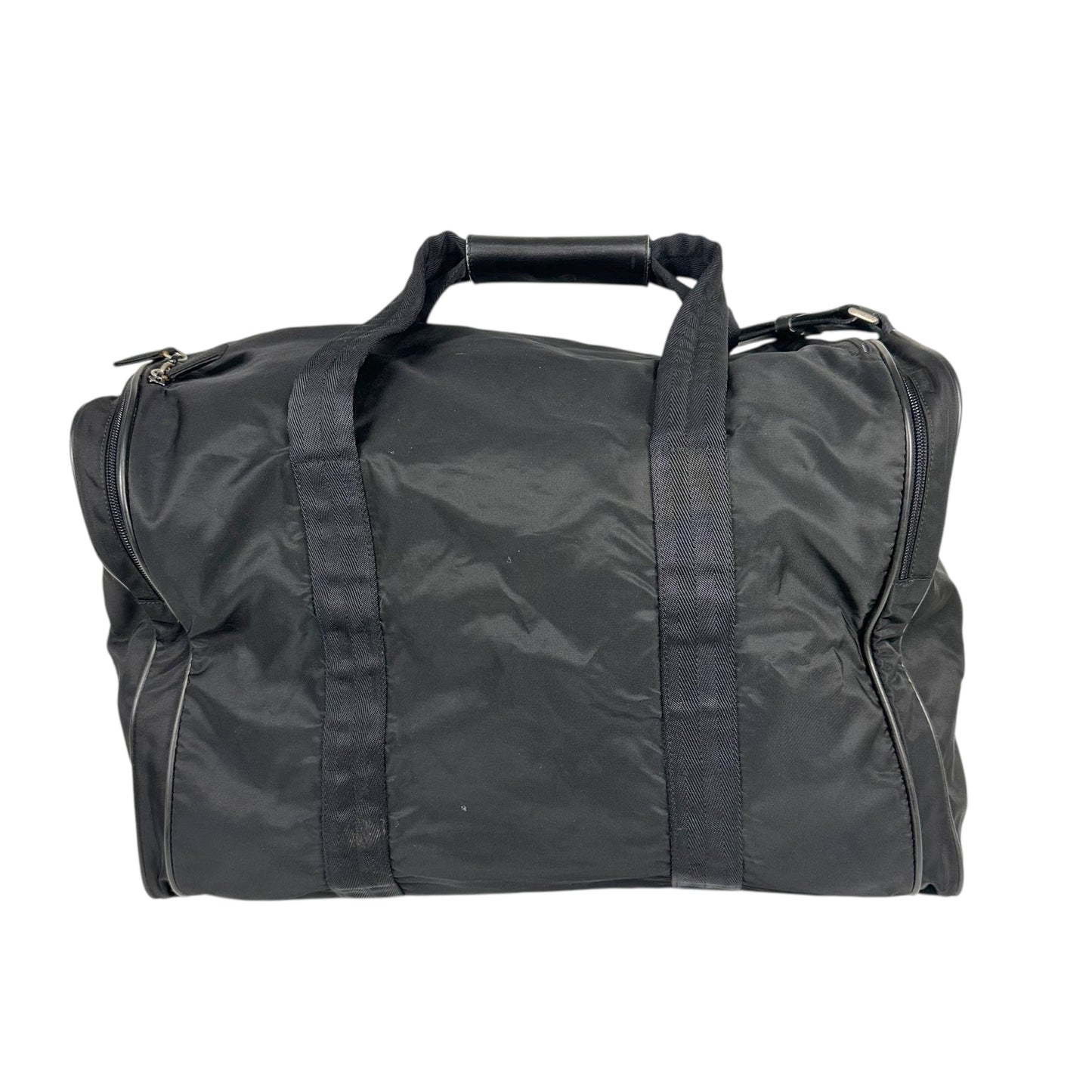 Prada Black Nylon Weekender 2-Way Duffle Bag - Outfit Repeater