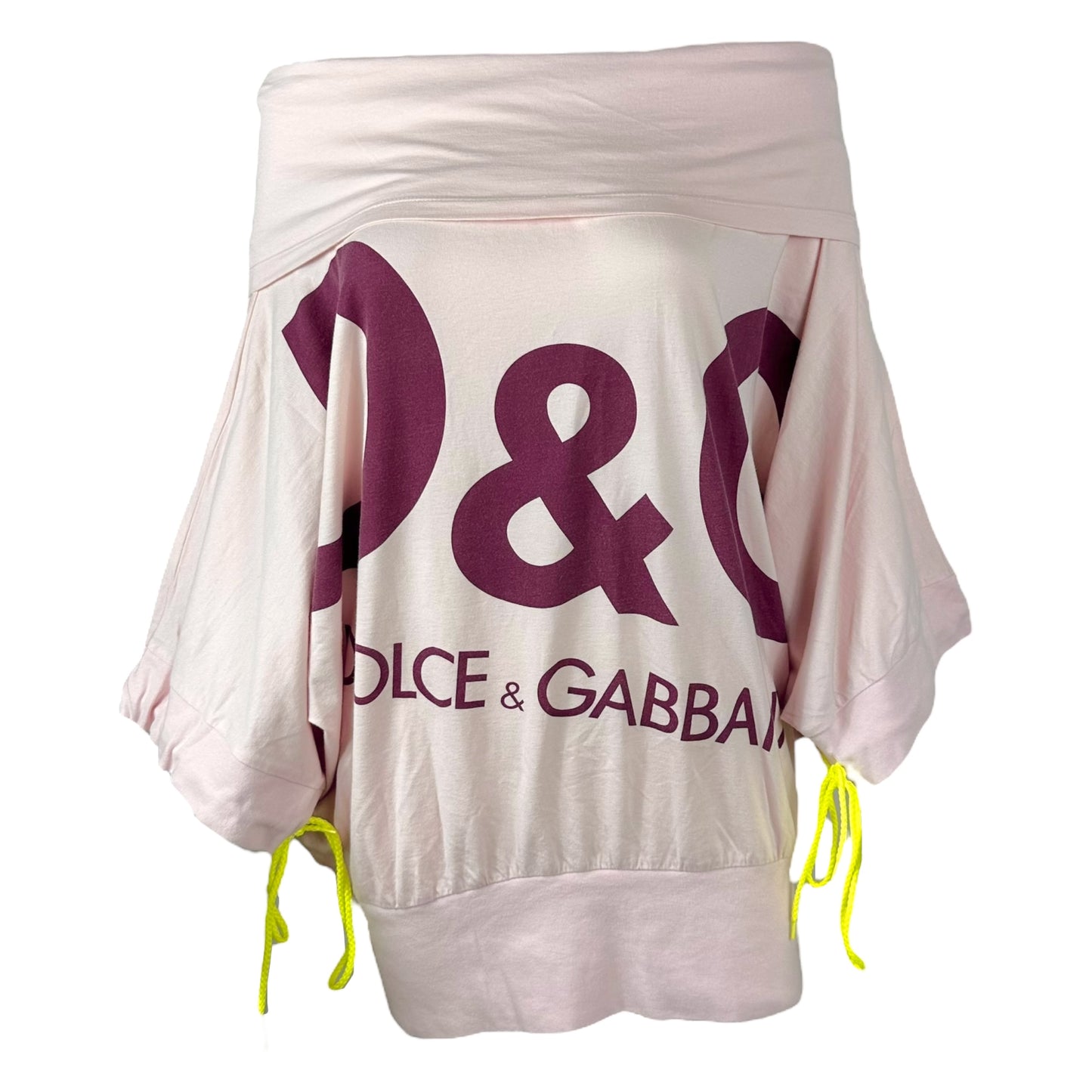 D&G Dolce & Gabbana Pink Oversized Logo T-Shirt - Outfit Repeater