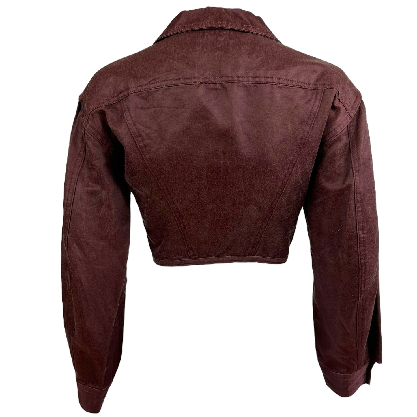 Junior Gaultier Burgundy Lace Up Jacket