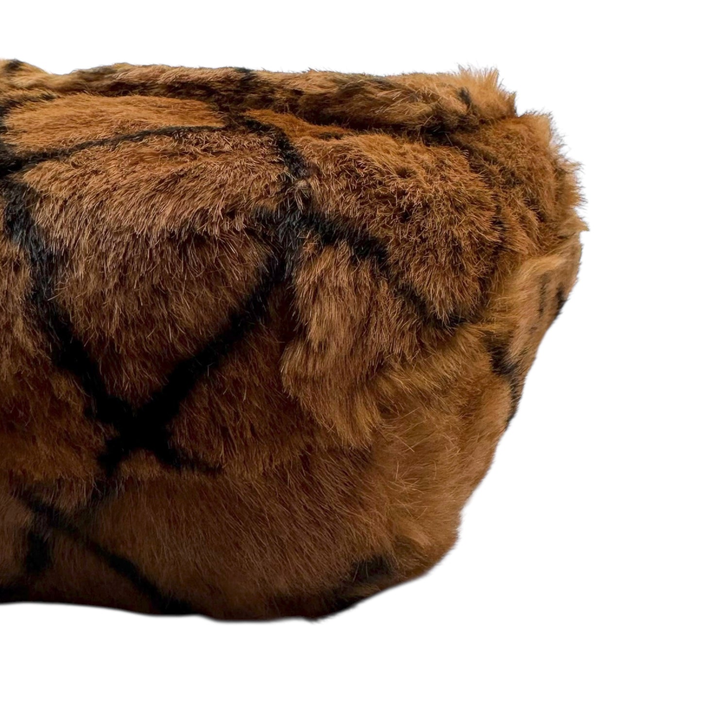 Chanel Brown & Black Rabbit Fur Matelasse Flap Bag 2000-02 - Outfit Repeater