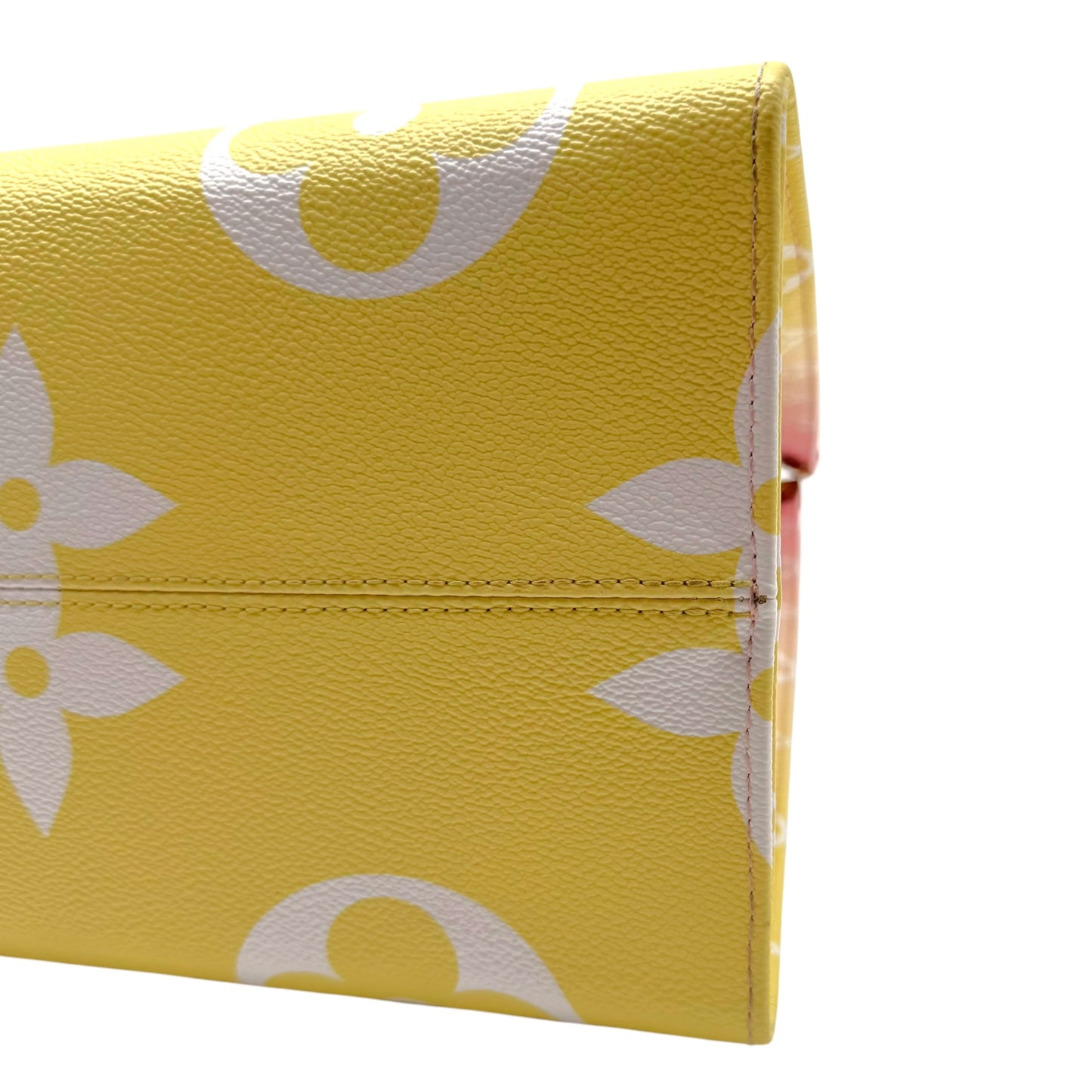 Louis Vuitton Pink & Yellow XL Monogram Ombre OnTheGo GM 2-Way Tote Bag