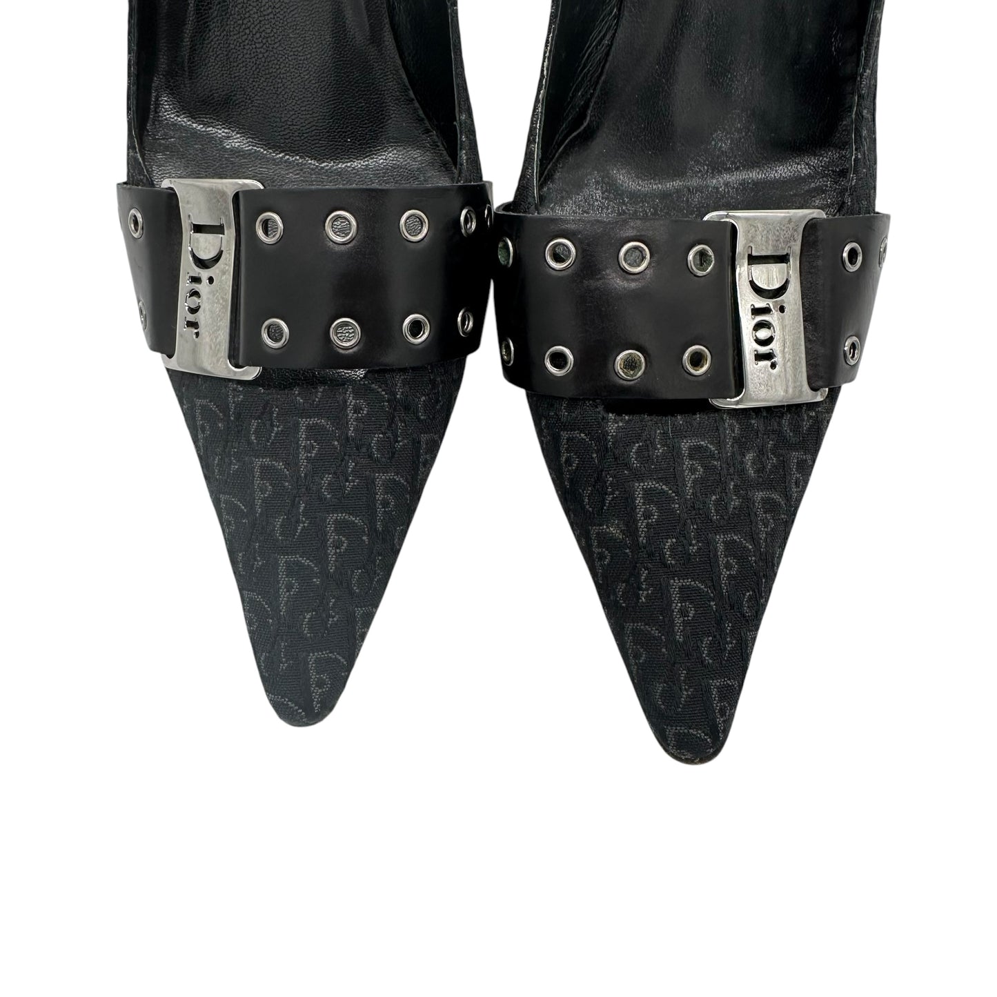 Christian Dior Street Chic Black Monogram Heels - Outfit Repeater