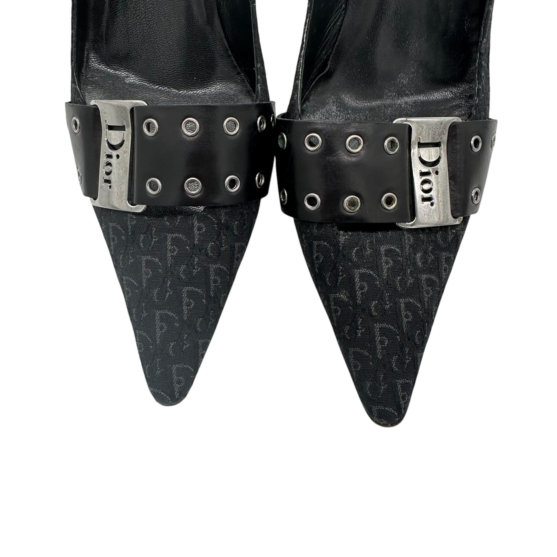 Christian Dior Street Chic Black Monogram Heels - Outfit Repeater