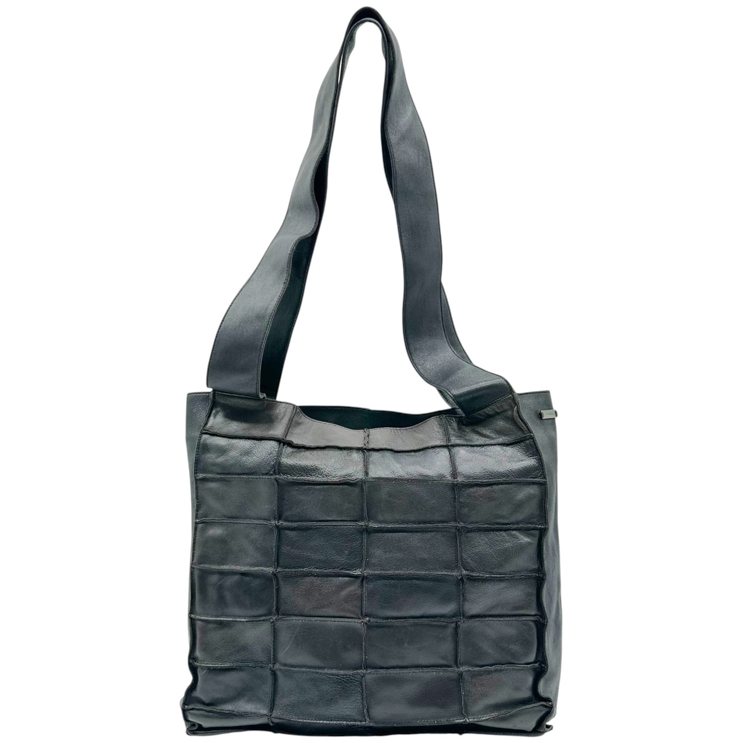 Chanel Black Patchwork Lambskin Leather Tote Bag 1997-99