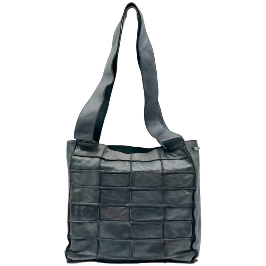 Chanel Black Patchwork Lambskin Leather Tote Bag 1997-99
