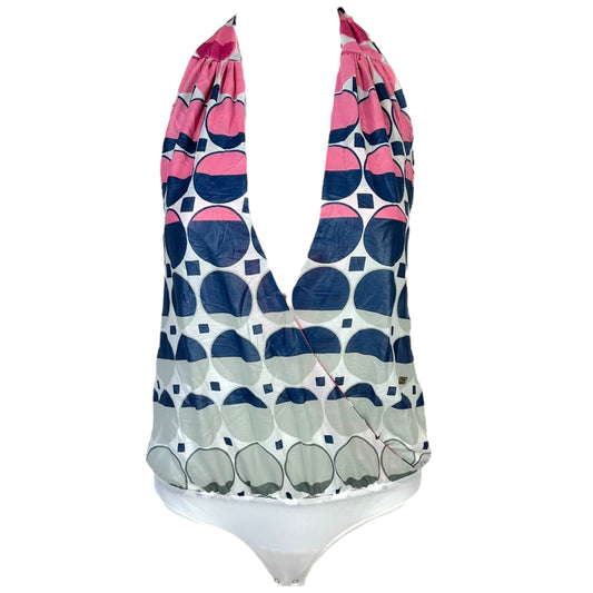Miss Sixty Polka Dot Print Halter Bodysuit
