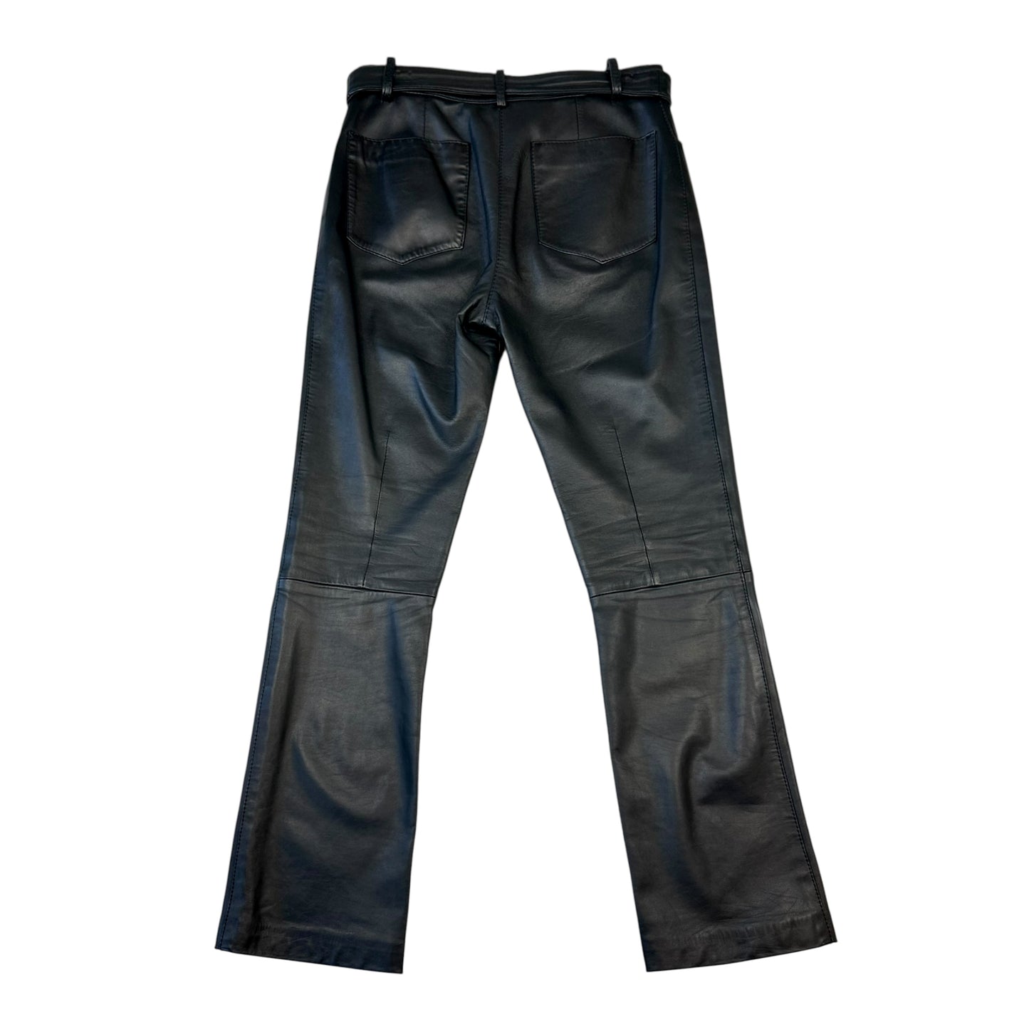 Dolce & Gabbana Belted Leather Pants