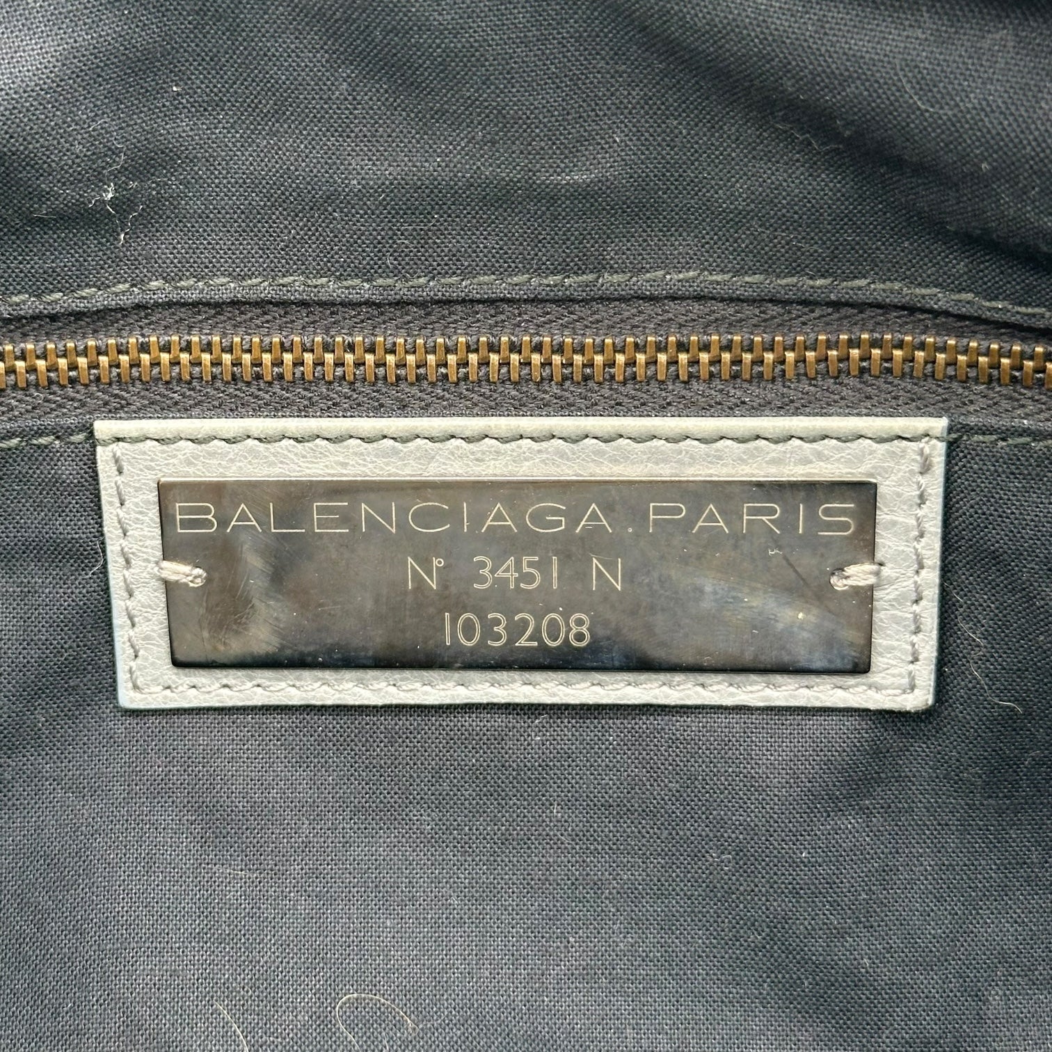 Balenciaga Light Gray / Blue First City Bag - Outfit Repeater