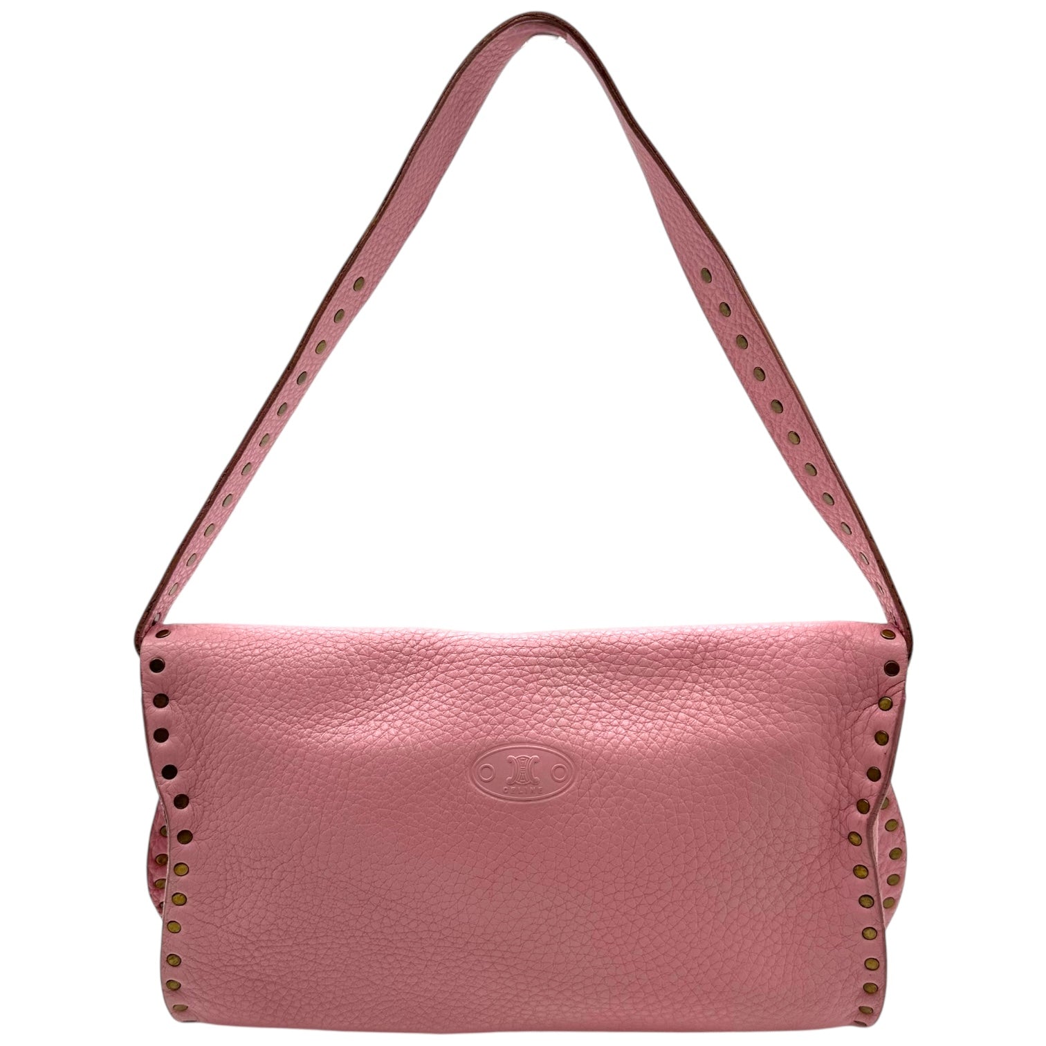 Celine Light Pink Studded Poulbot Bag