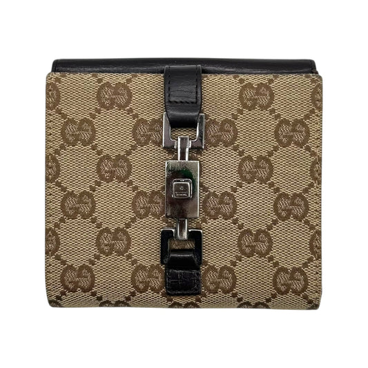 Gucci Tan Monogram Jackie Bi-Fold Wallet - Outfit Repeater