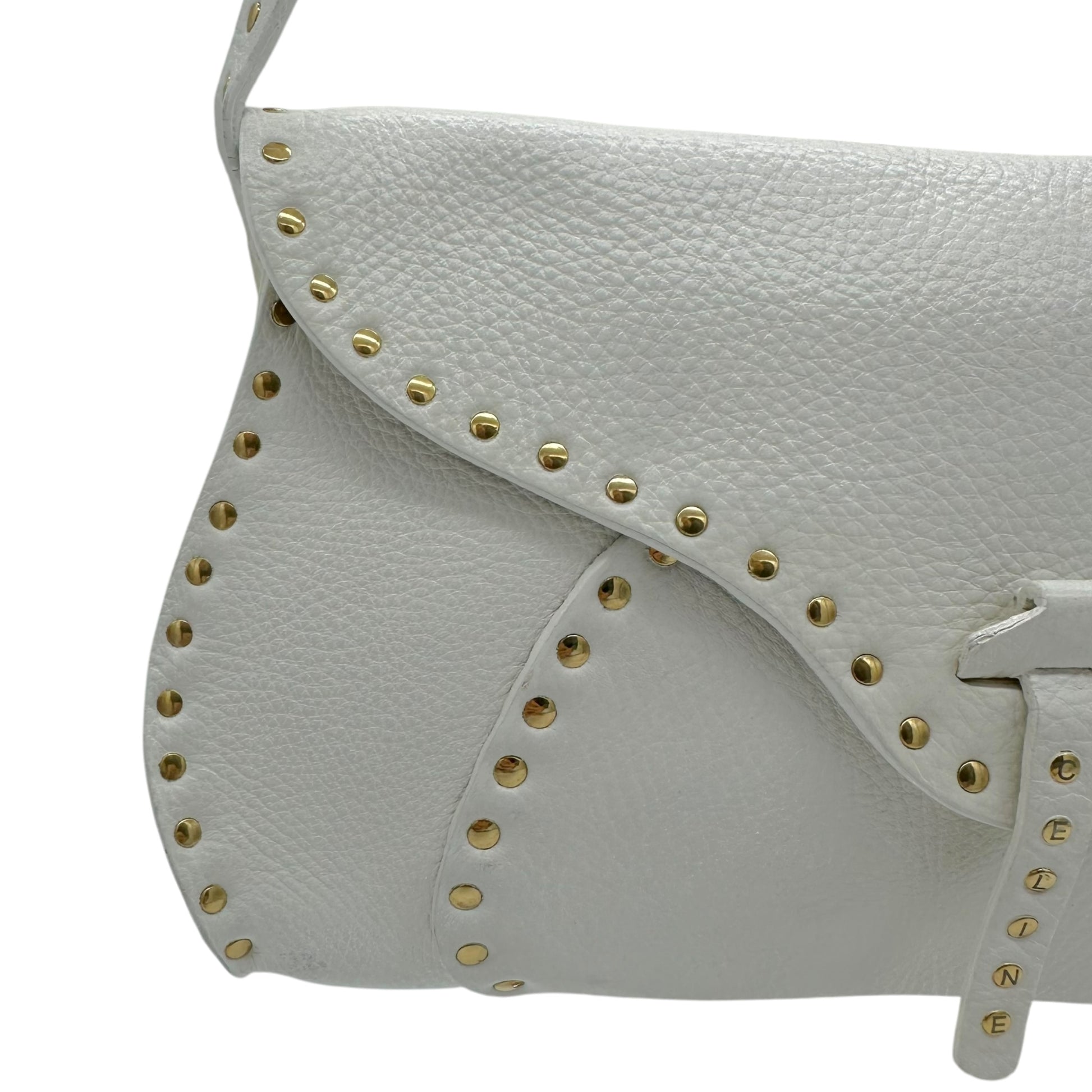 Celine White Studded Poulbot Bag - Outfit Repeater