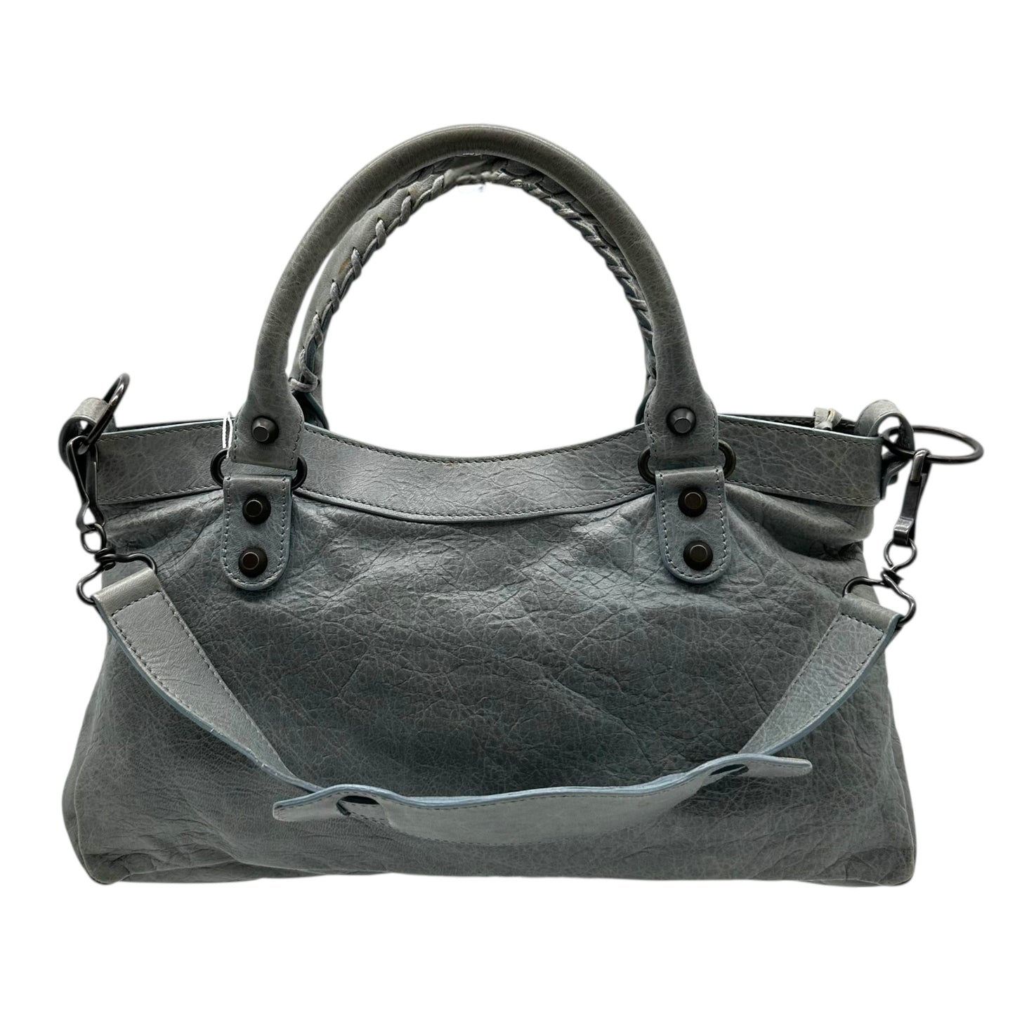Balenciaga Light Gray / Blue First City Bag - Outfit Repeater