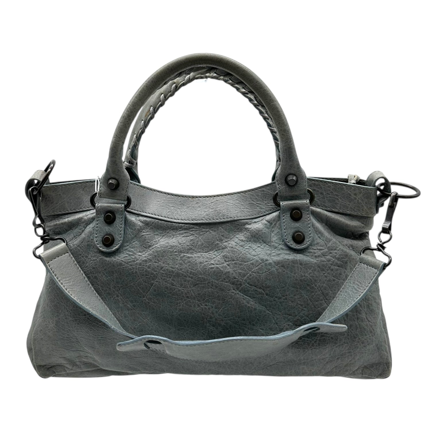 Balenciaga Light Gray / Blue First City Bag - Outfit Repeater
