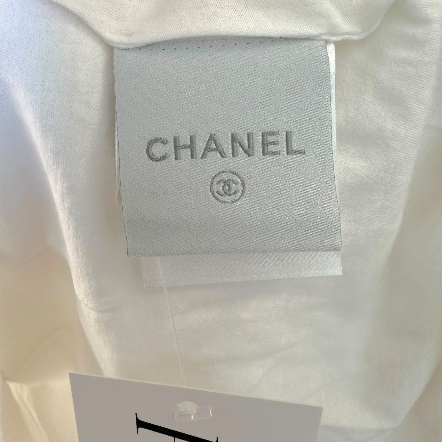 Chanel Sport Spring 2009 White Logo Sleeve T-Shirt