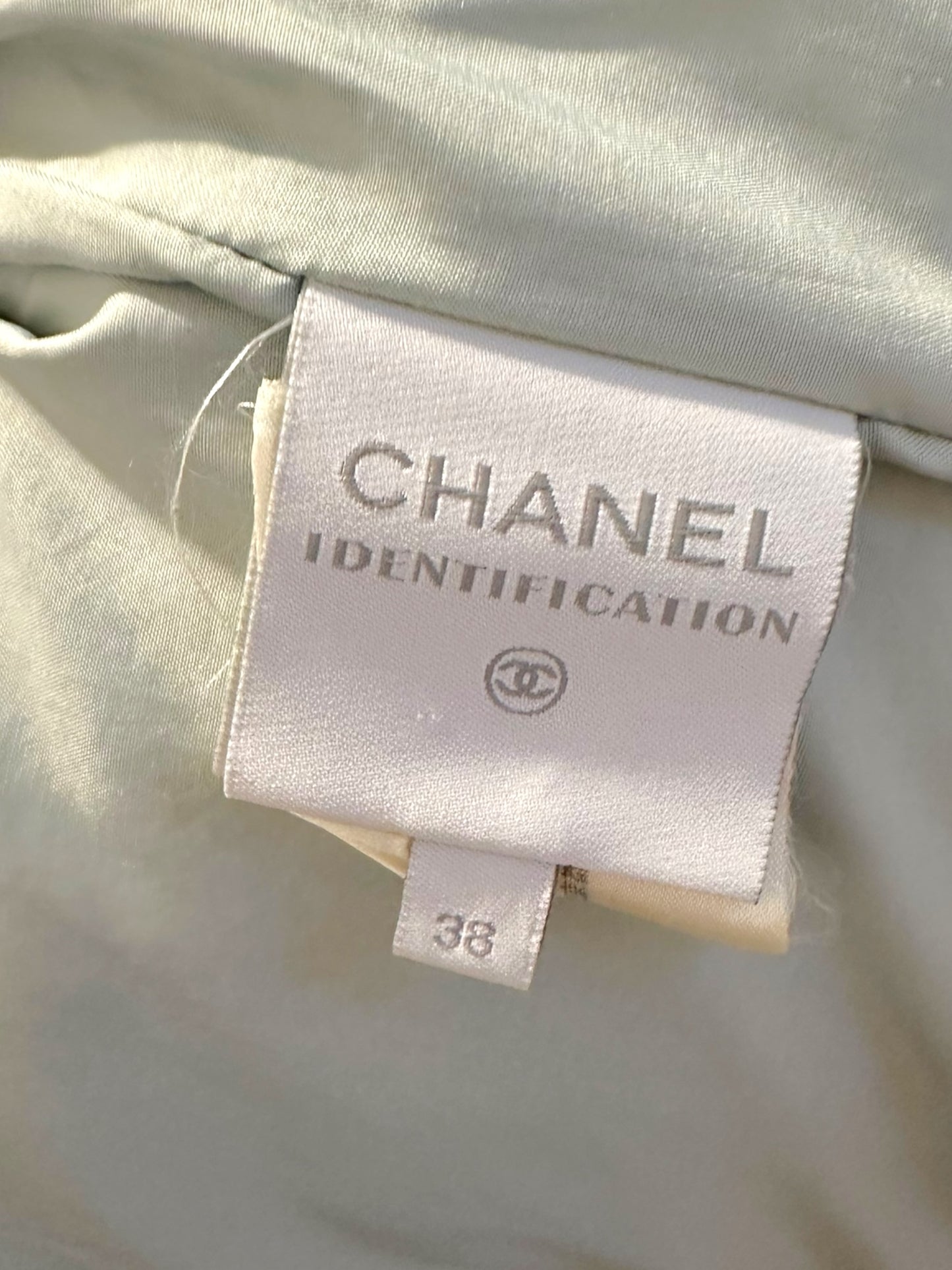 Chanel Sport Identification Autumn 2000 White Logo Puffer Coat