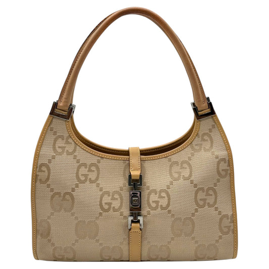 Gucci Tan XL Monogram Mini Jackie Bag