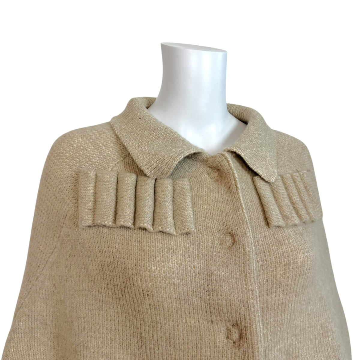 Louis Vuitton Oatmeal Knit 'Upside Down' Cardigan Sweater