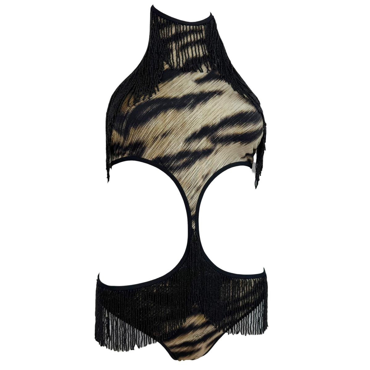 Roberto Cavalli Tiger Print Monokini One-Piece Swimsuit