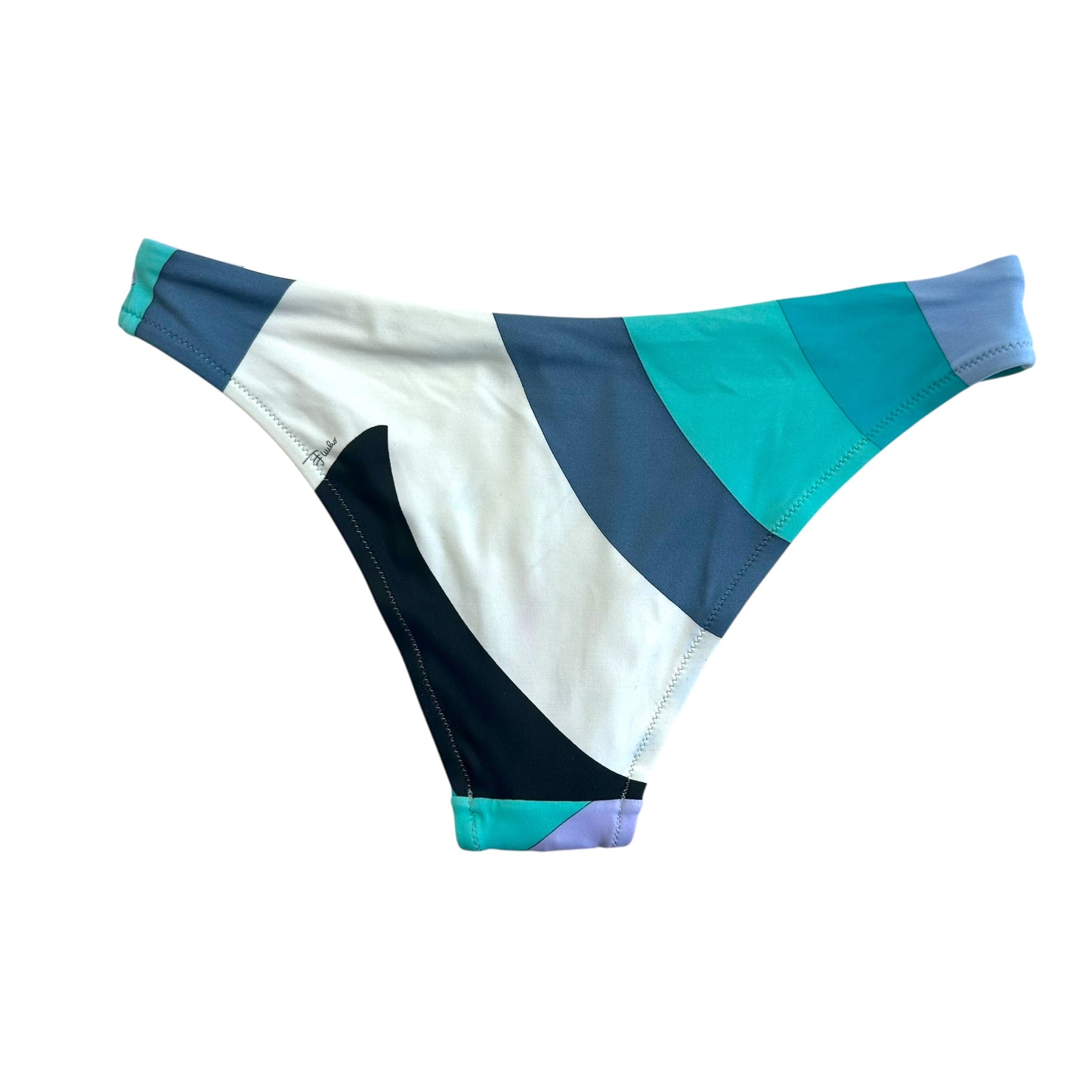 Emilio Pucci Blue Patterned Bikini Set