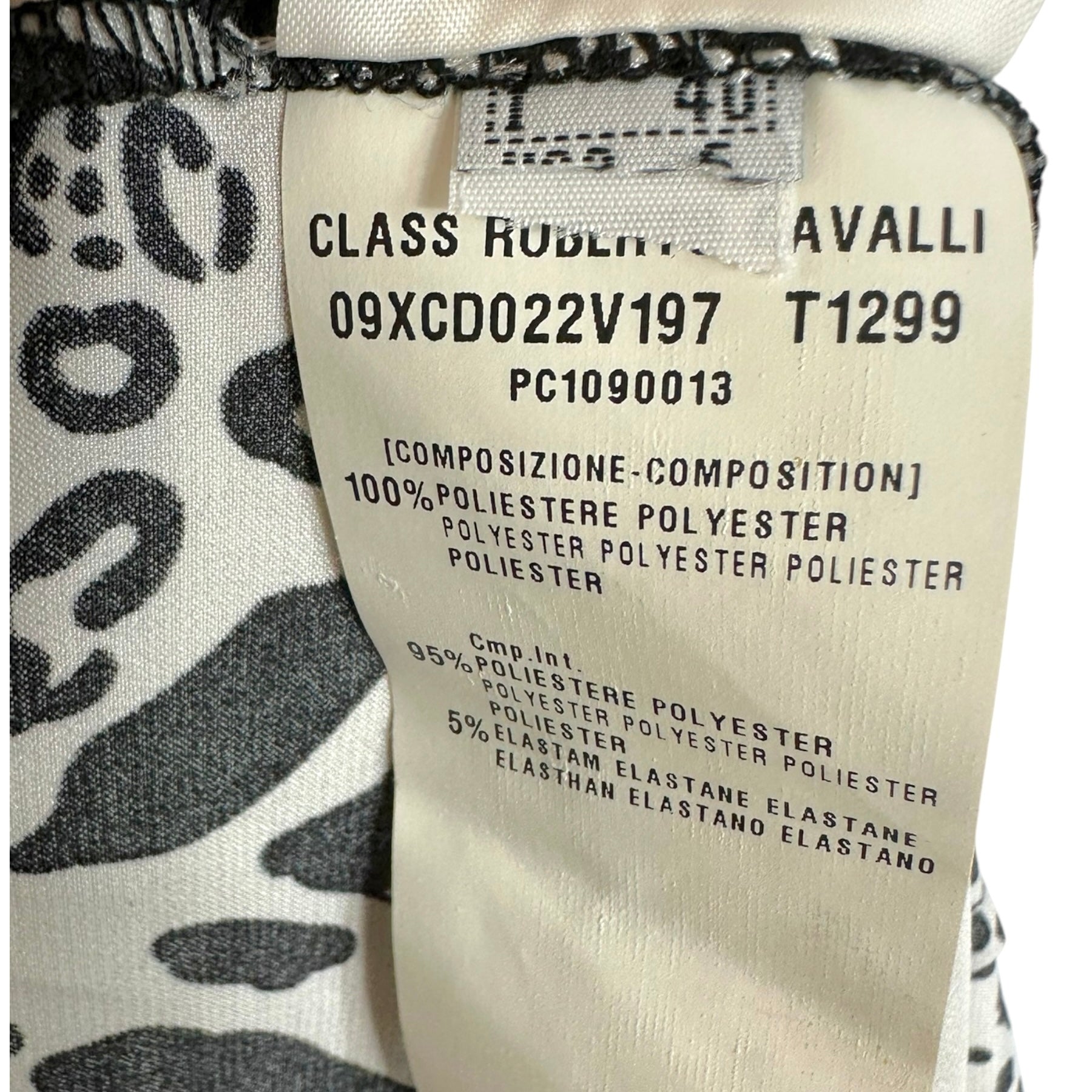 Roberto Cavalli Black Lace Leopard Paneled Midi Dress