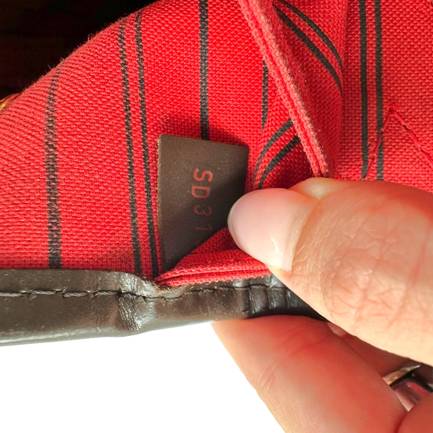 Louis Vuitton Damier Ebene Neverfull Tote Bag